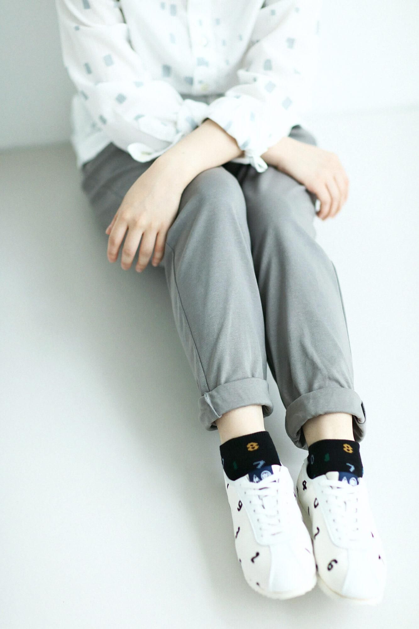 Round Toe Tabi Socks（Low-cut）／SO-SU-U 4-color Black