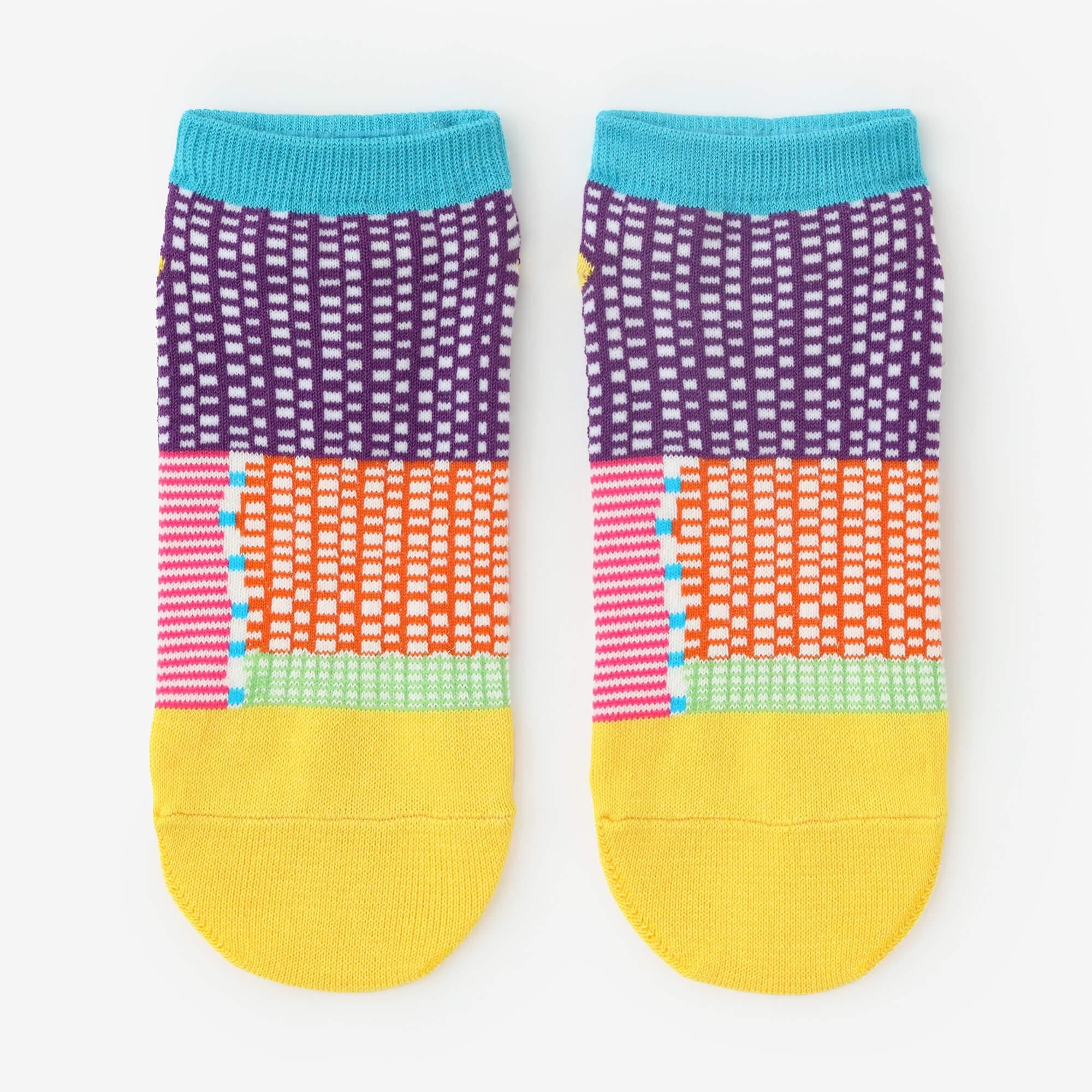Round Toe Tabi Socks（Low-cut）／Lines and Dots Miyabi【Women Size Only】