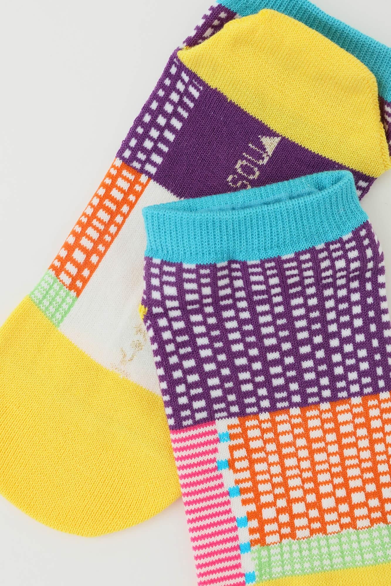 Round Toe Tabi Socks（Low-cut）／Lines and Dots Miyabi【Women Size Only】