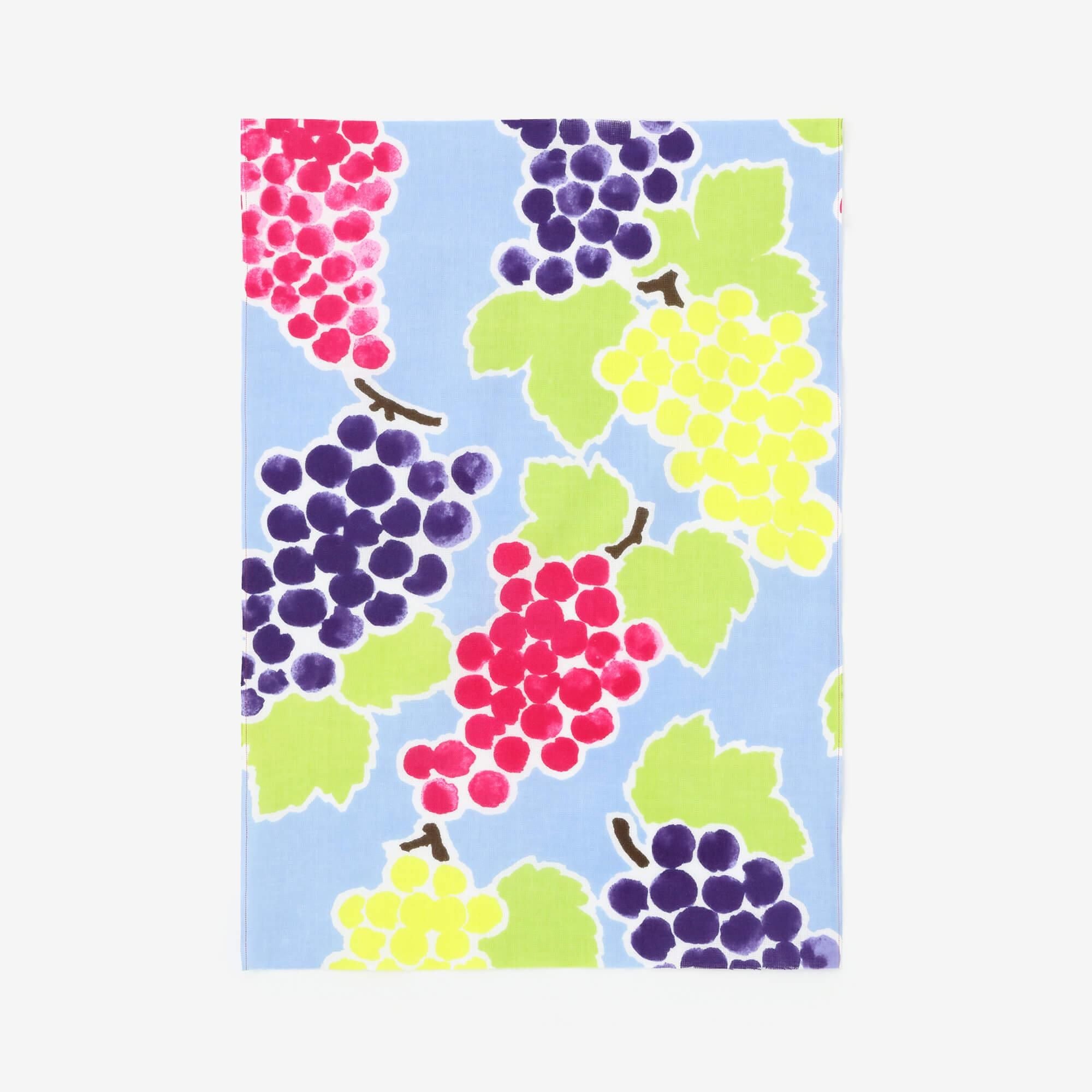 Isemomen Cotton Textile Handkerchief（Short）/ Grape Picking