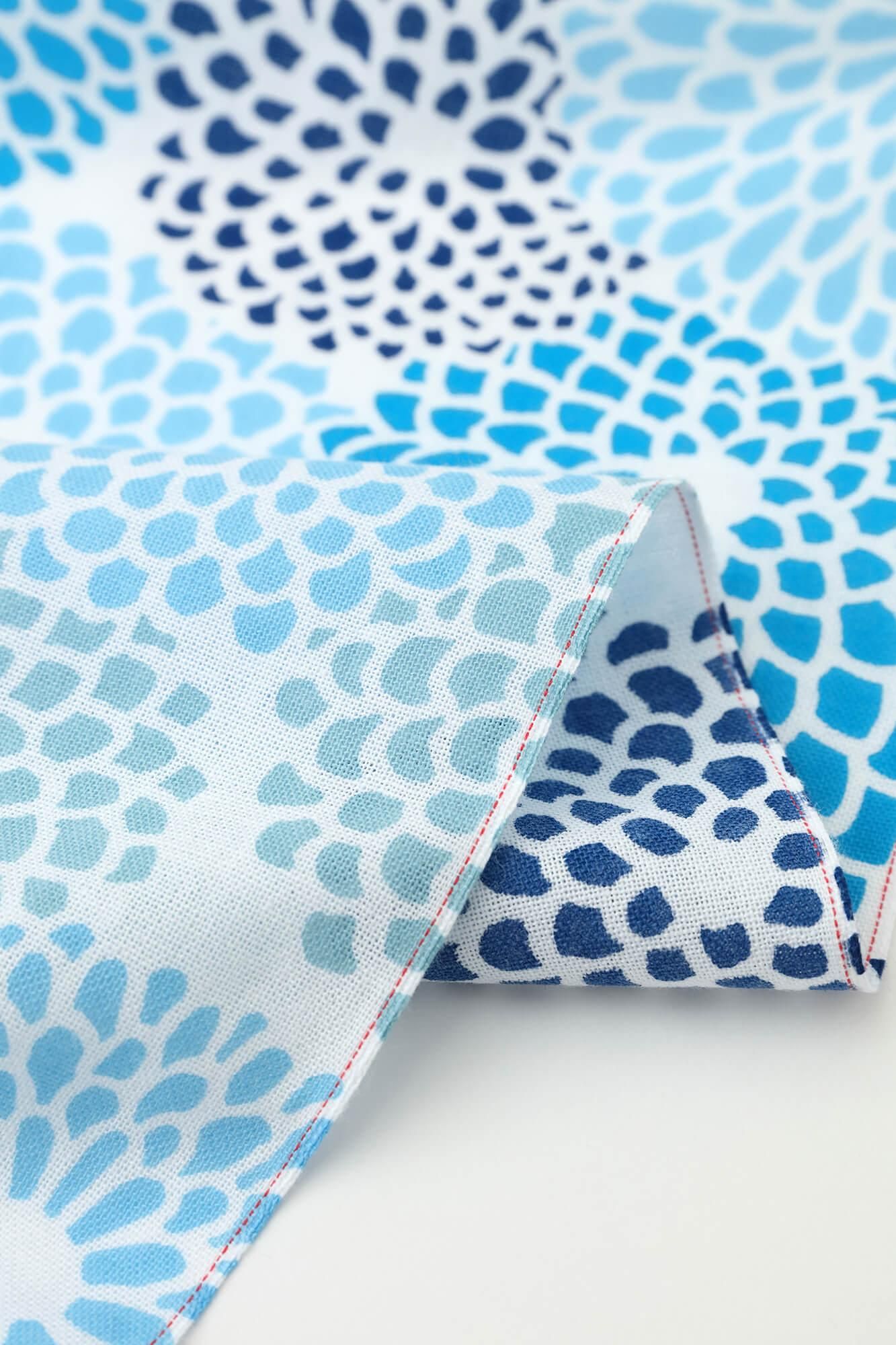 伊勢木綿 textile手ぬぐい／菊づくし 涼（りょう）