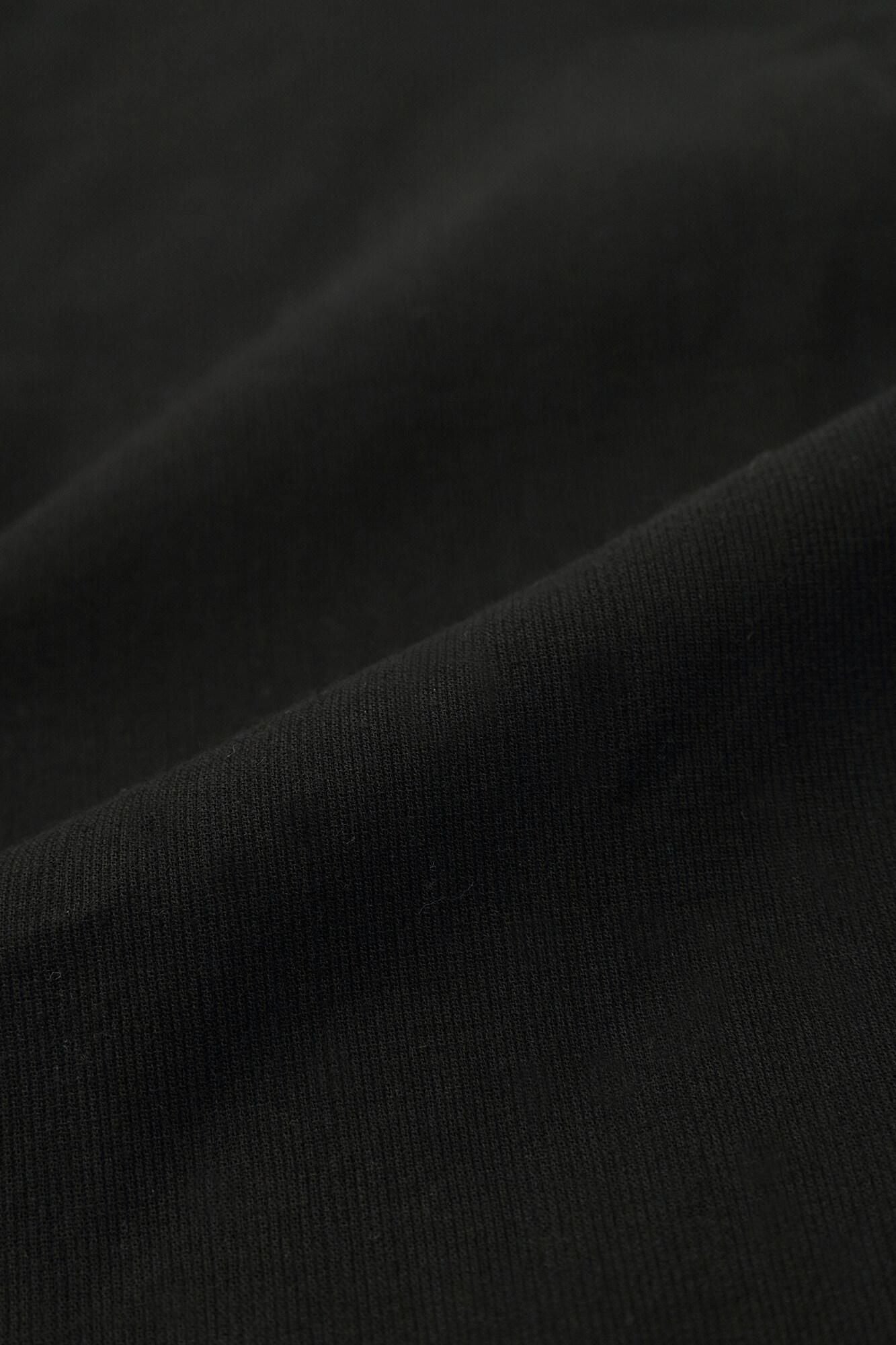 高島縮棉 40/40無袖風靡/黑色