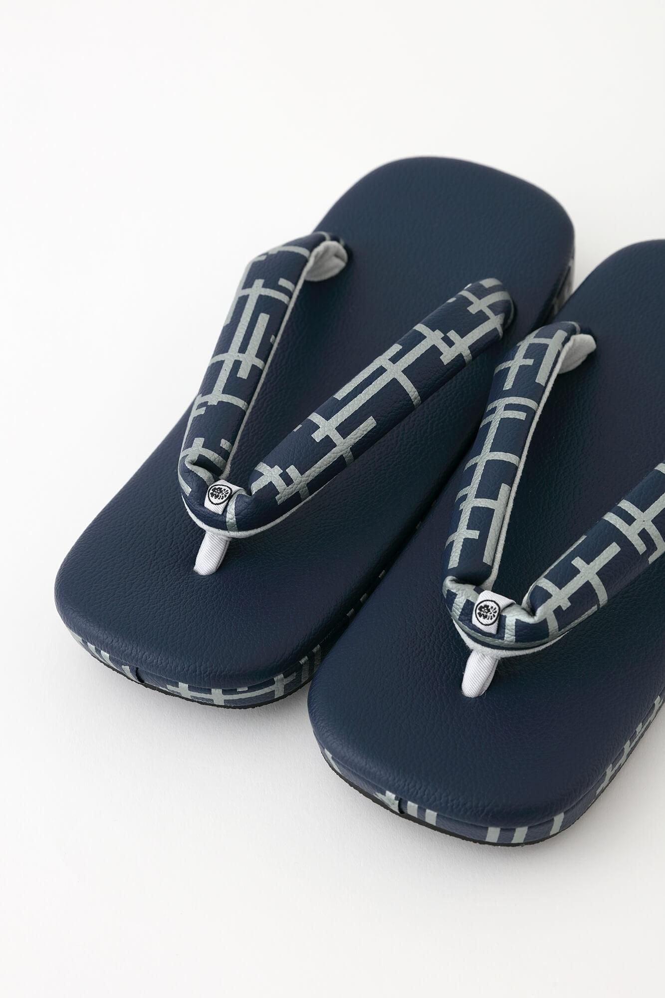 Nishijin Sandals(Nishijinzori)/Fence Dark blue