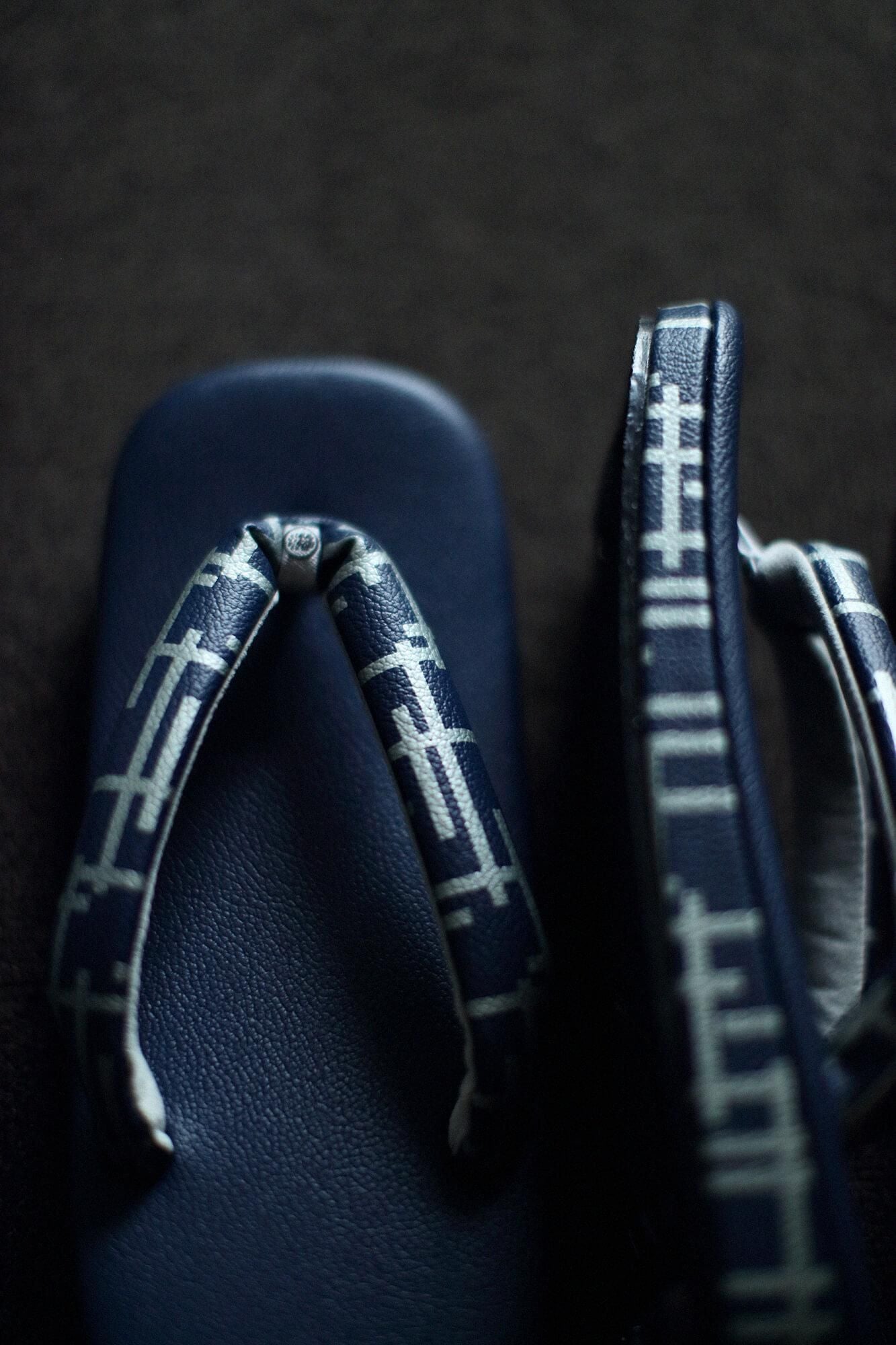Nishijin Sandals(Nishijinzori)/Fence Dark blue
