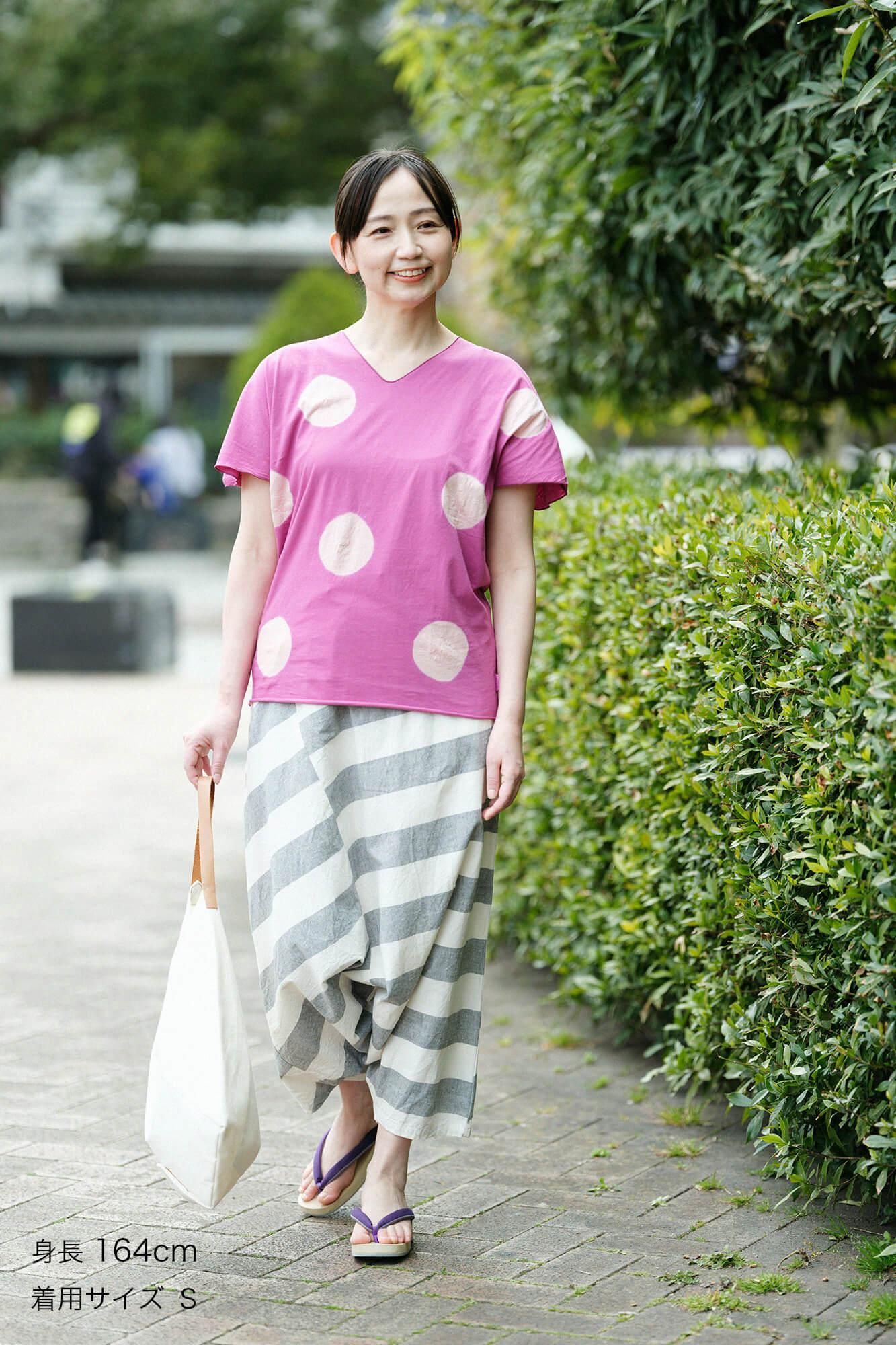 吸烟无袖吉班 /大圆点（mizuta madani）imayoiro x Coral（Sarakoiro）的颜色