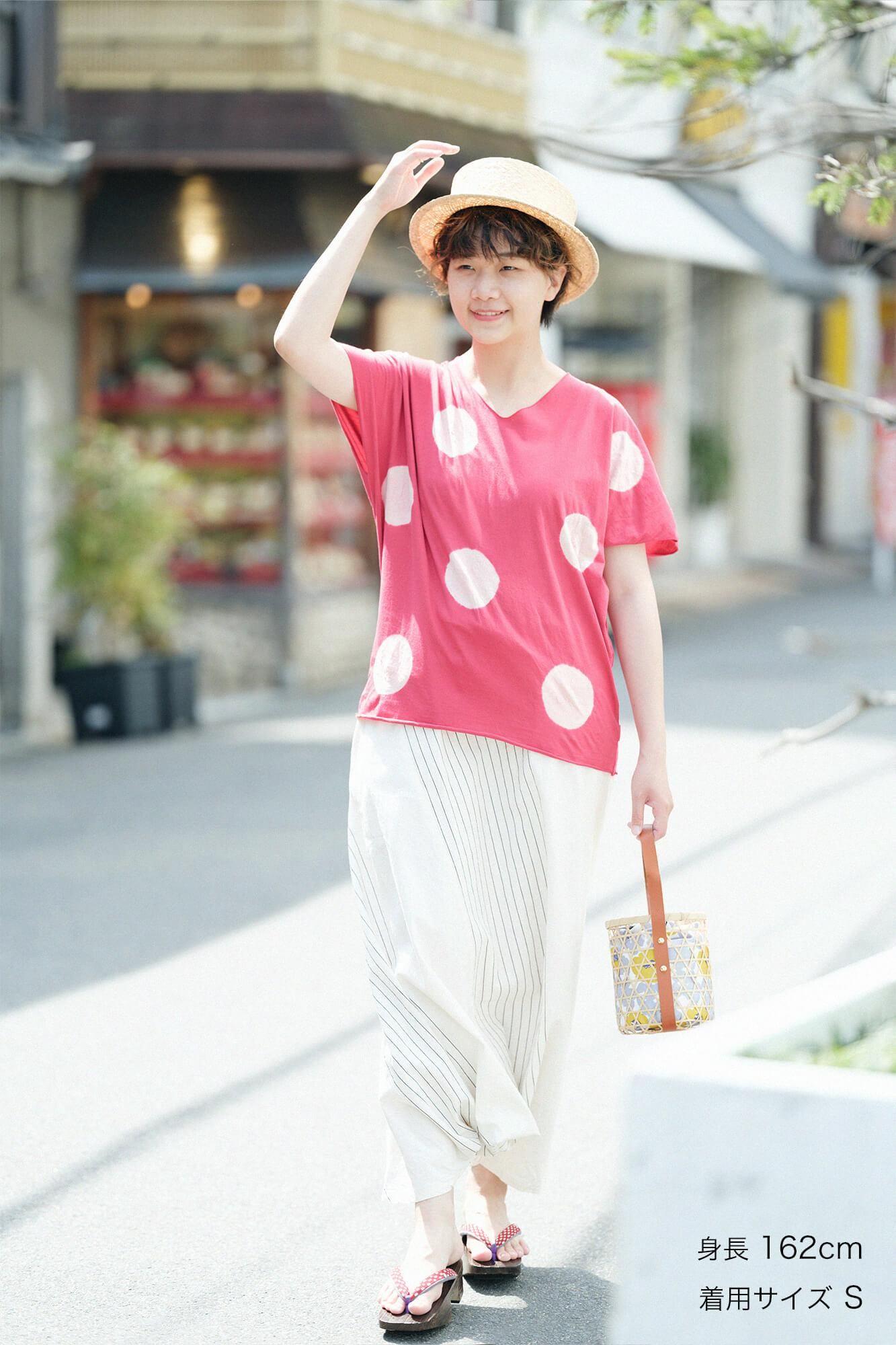 吸烟，无袖吉班/大圆点（Mizuta Maiden），猩红色X磨粉（Tonokoiro）（Tonokoiro）