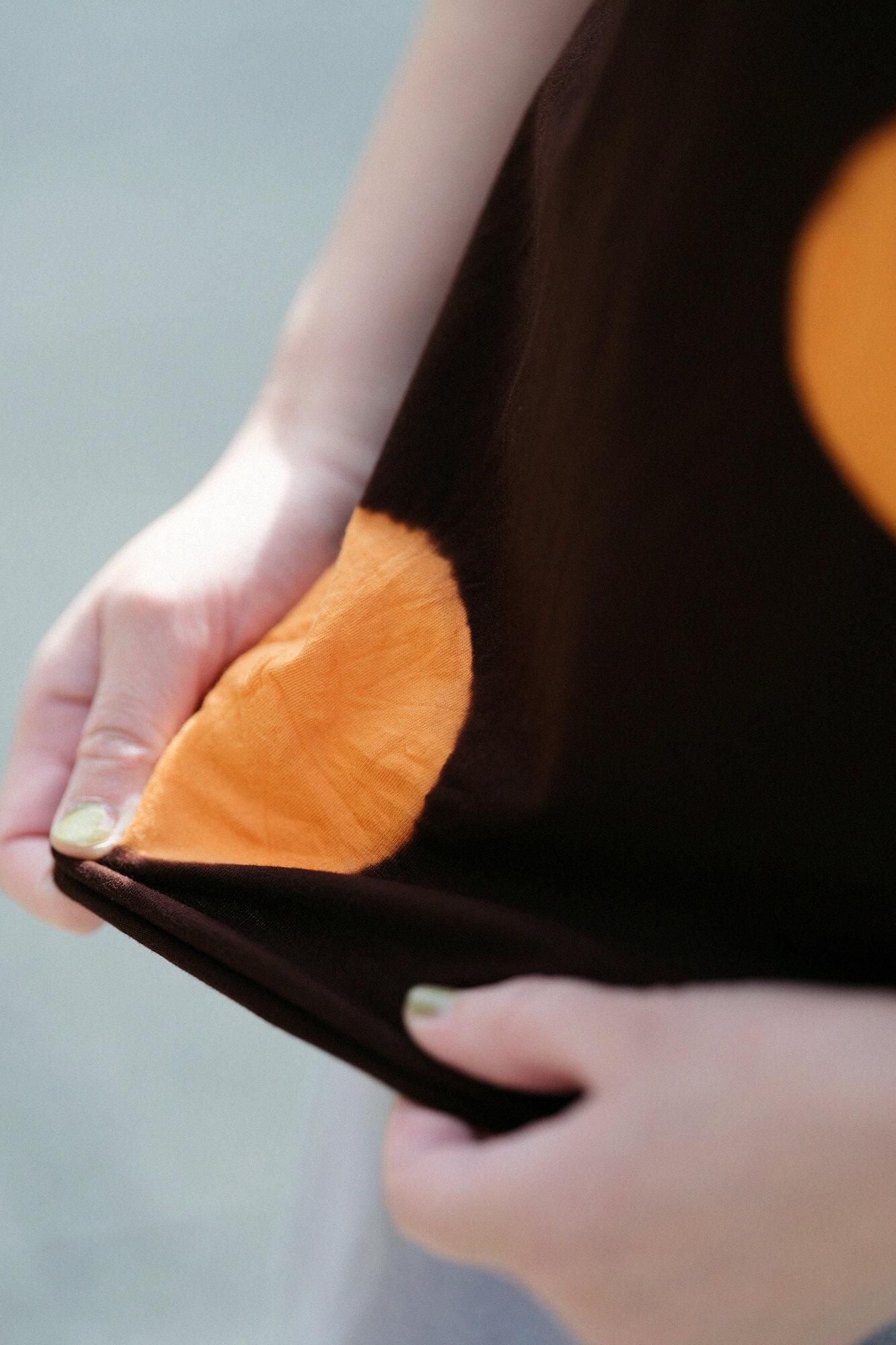 吸烟无袖吉班/大圆点宪法颜色x黄色（kiakka）