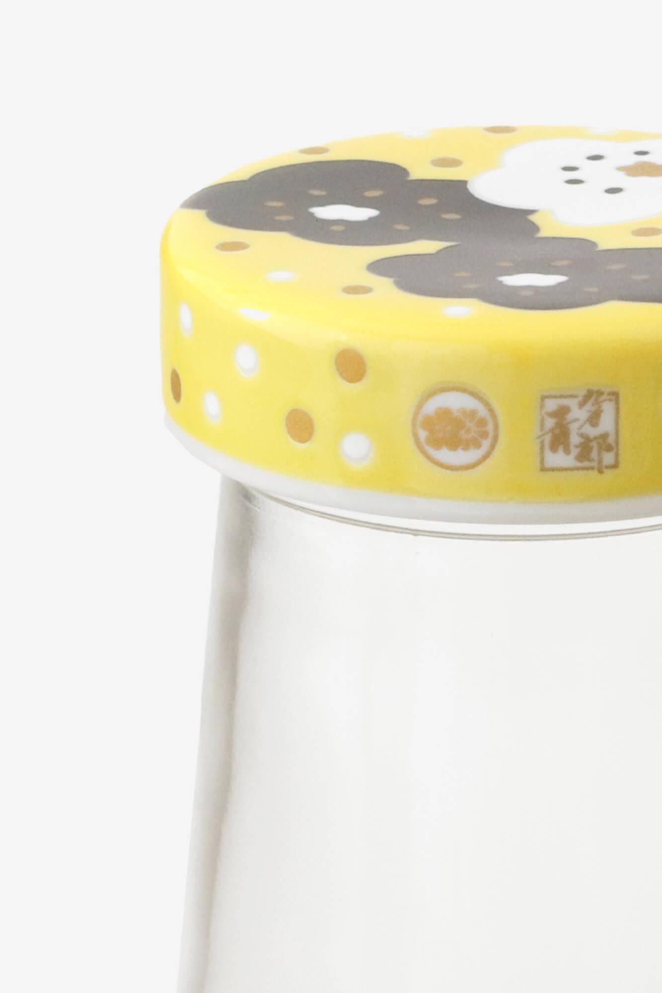 Kutani-Ware-Musterdeckel (Kakubin) / Lächeln