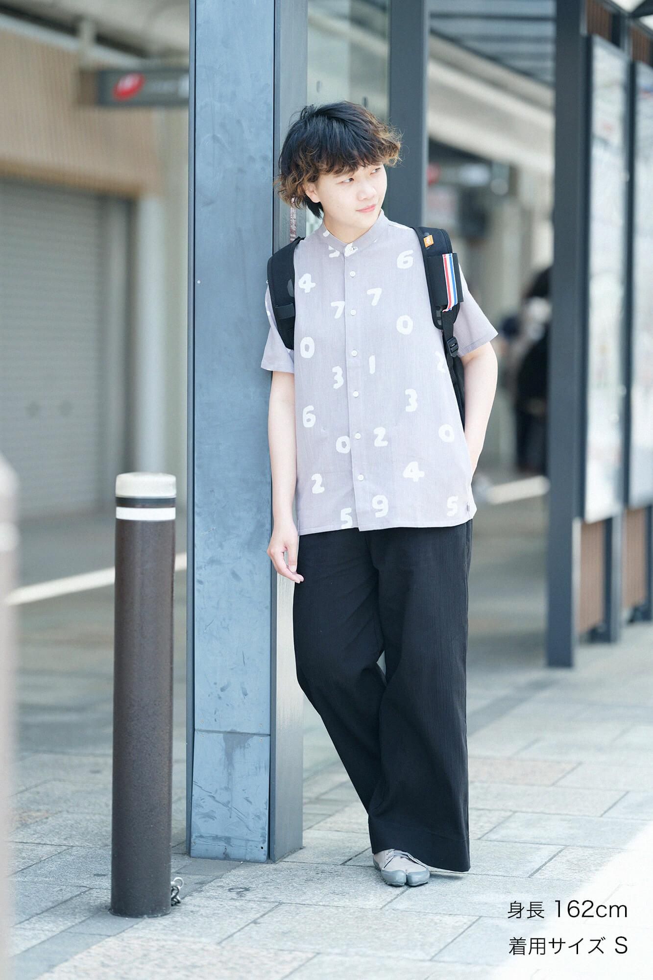 takashima chiku 20/20支架领子短袖衬衫SP/so-su-u