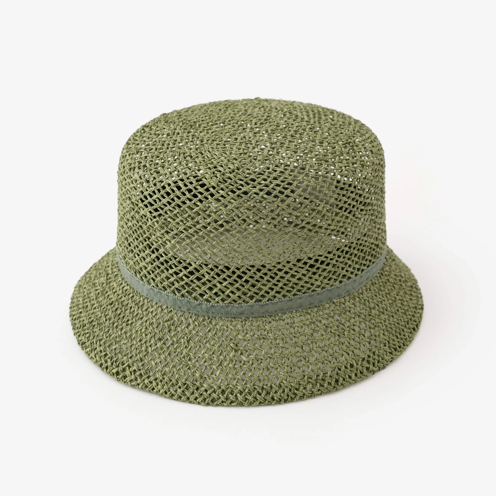 Chapeau à passepoil gros-grain/olive