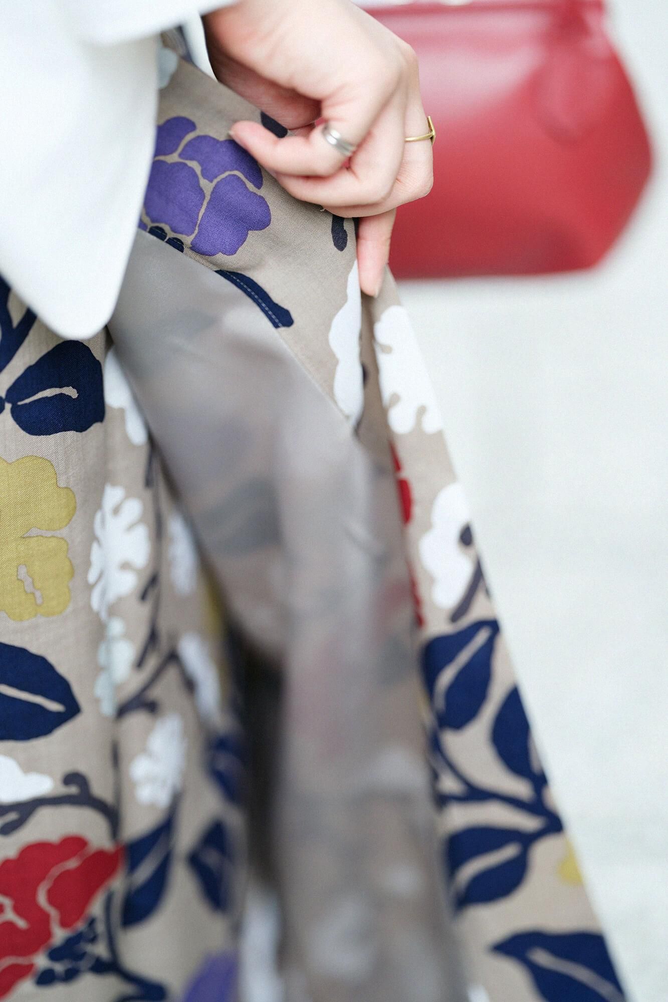 모슬린 코시키 스커트／유키모치야나기니 츠바키