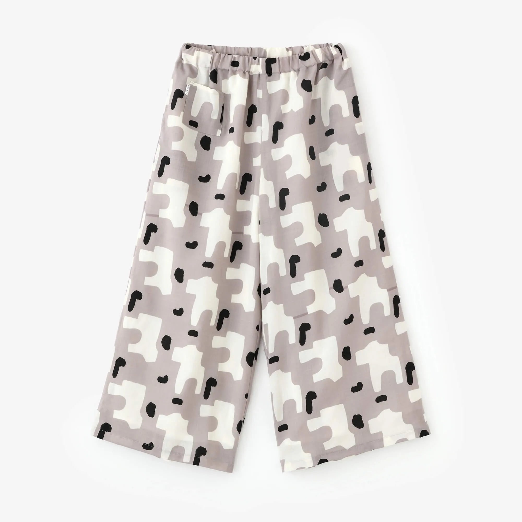 毛斯綸 闊腿褲／熱鬧