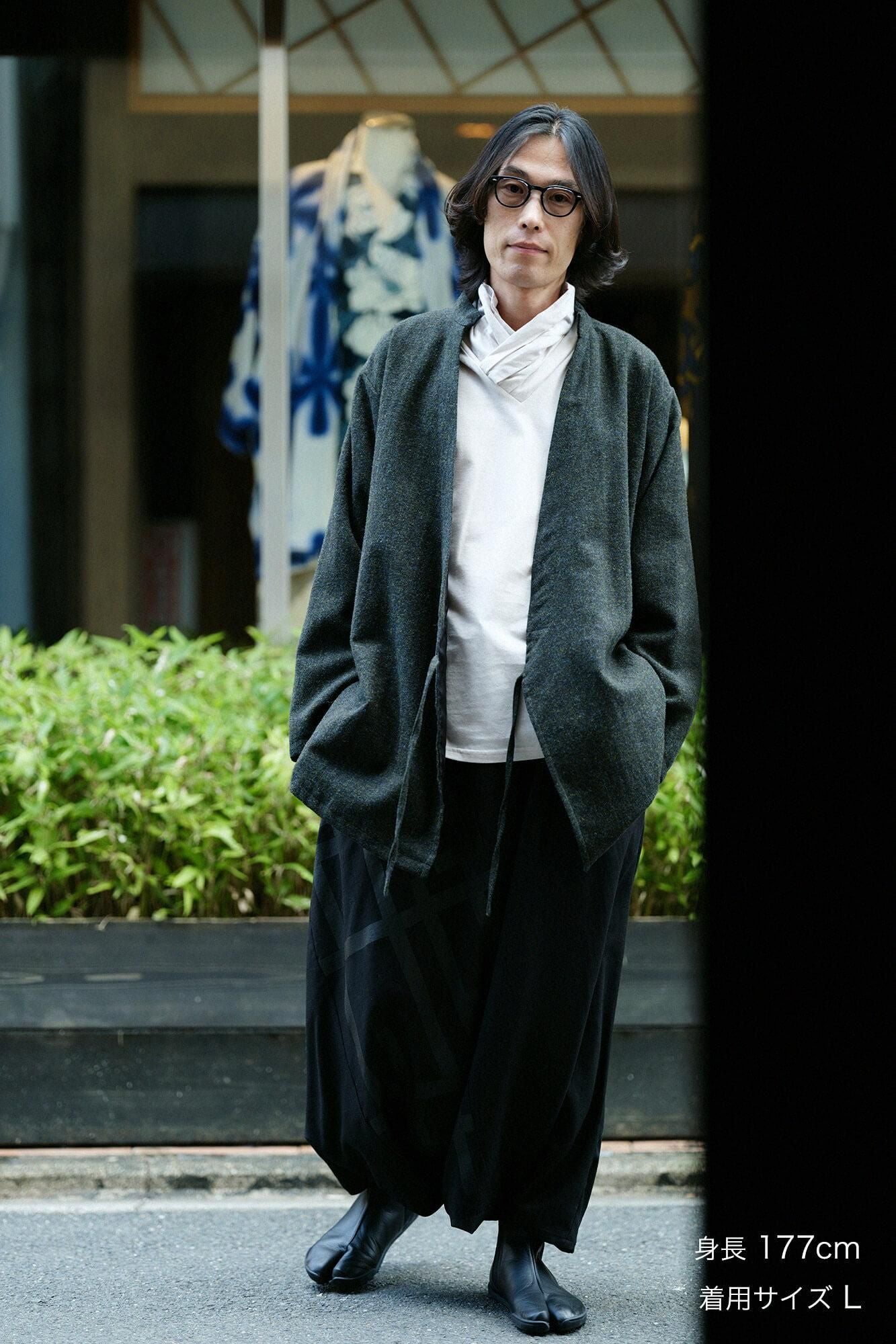 SOU・SOU モスリン 富士2.0 濡羽色×桟 モスリン 富士（ふじ） 2.0／濡羽色（ぬればいろ）×桟（さん）