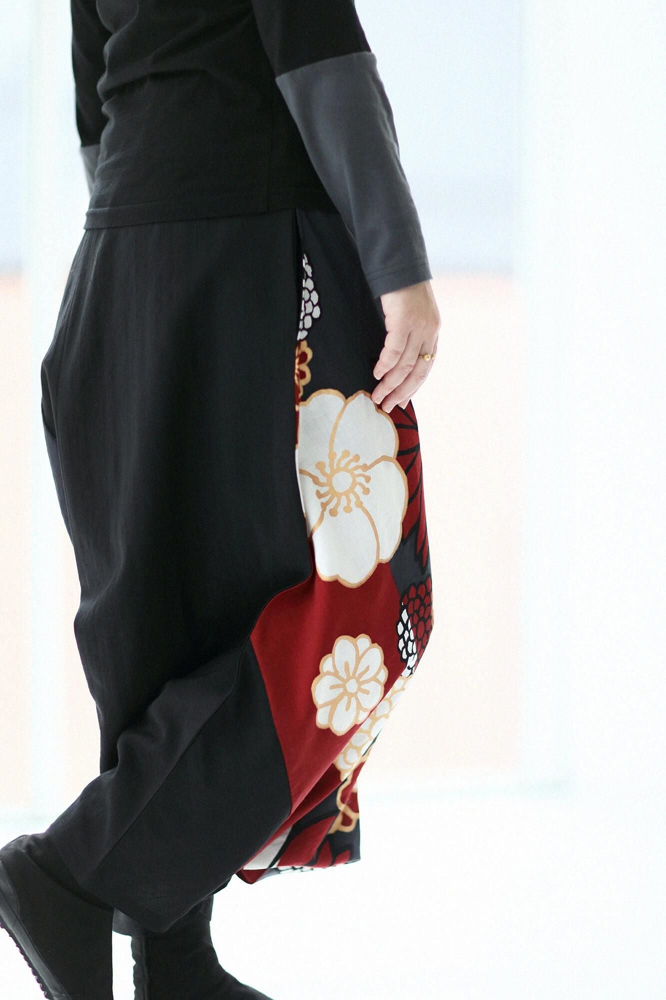 SOU・SOU モスリン富士 モスリン 富士（ふじ） 2.0／濃灰（こいはい）×菊扇（きくおうぎ