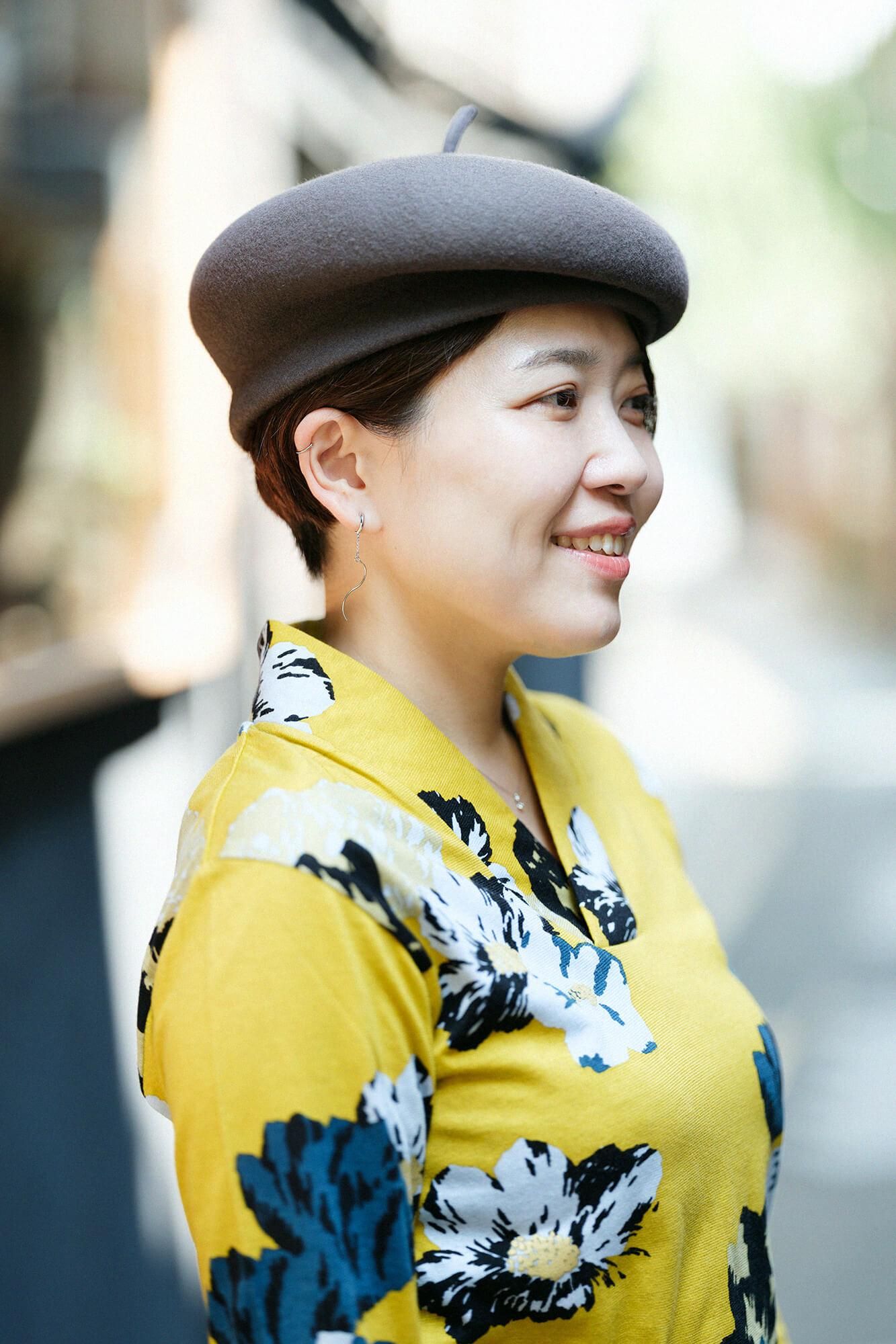 狹風靡 和服領上衣 拔衣紋／牡丹百合