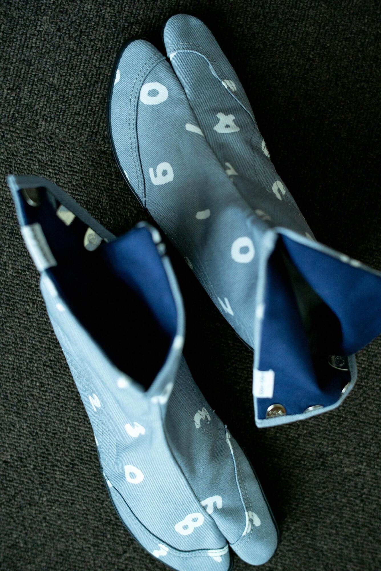 節慶 分趾足袋鞋／SO-SU-U十數 詰 淺灰色