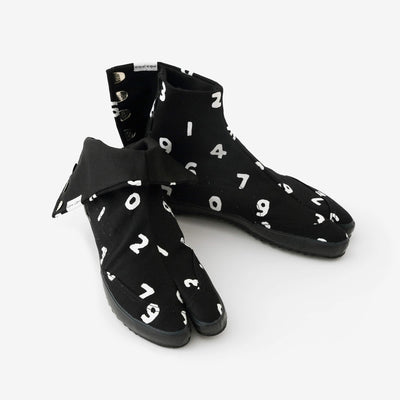 Festival Split Toe Tabi Shoes / SO-SU-U Tsume Black