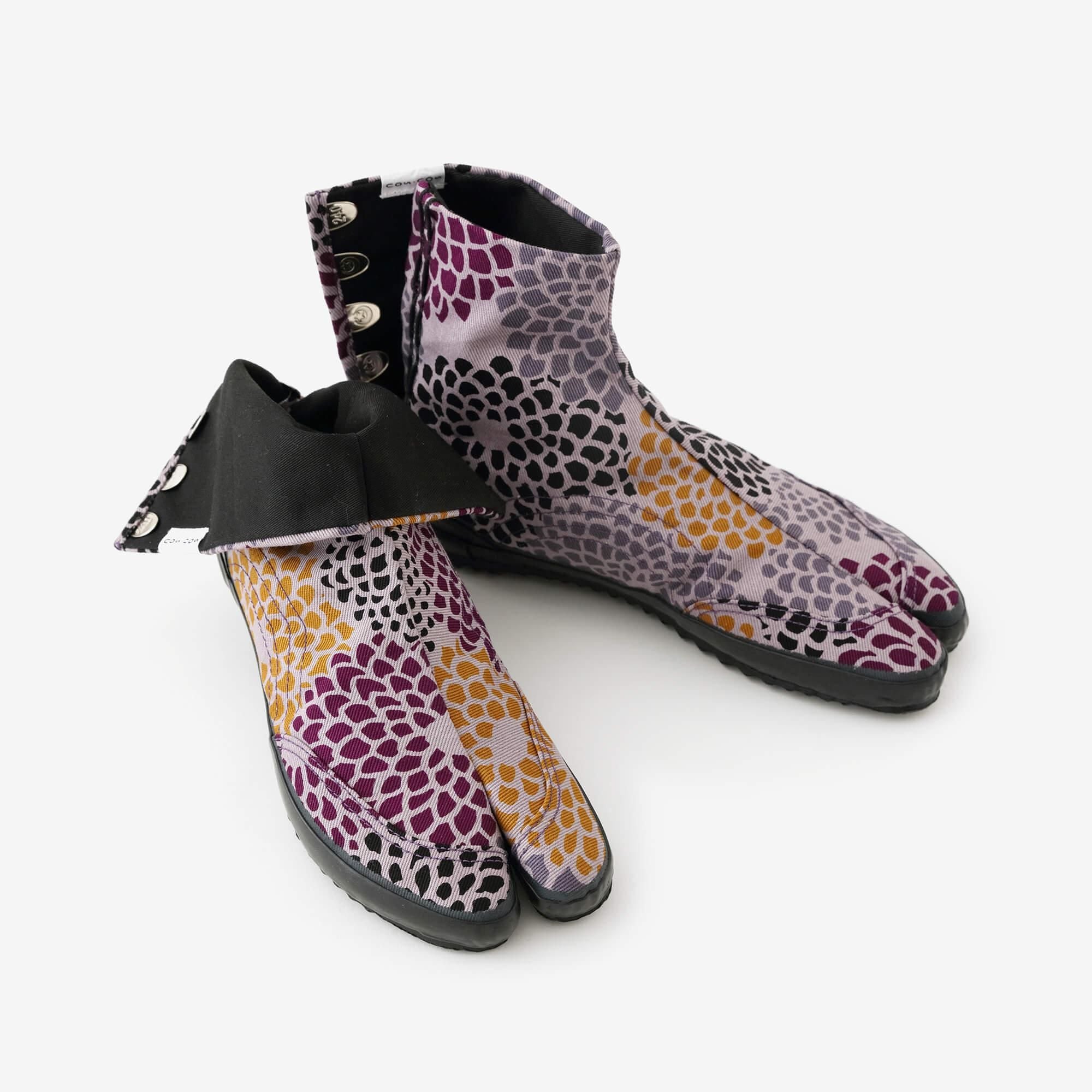 Festival Split Toe Tabi Shoes / Chrysanthemum Purple