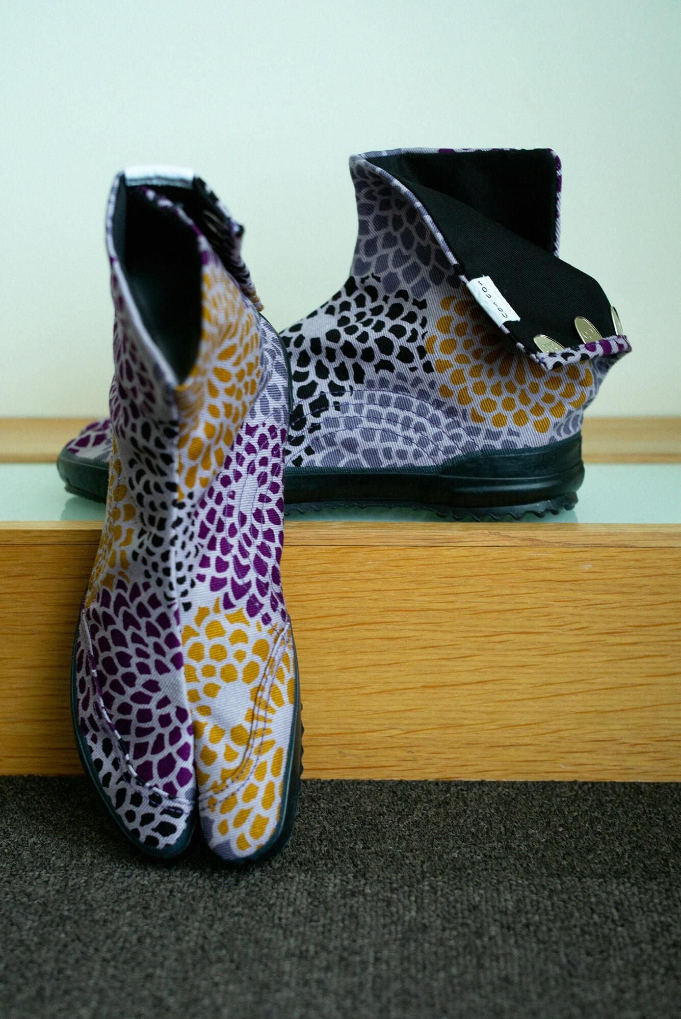 Festival Split Toe Tabi Shoes / Chrysanthemum Purple