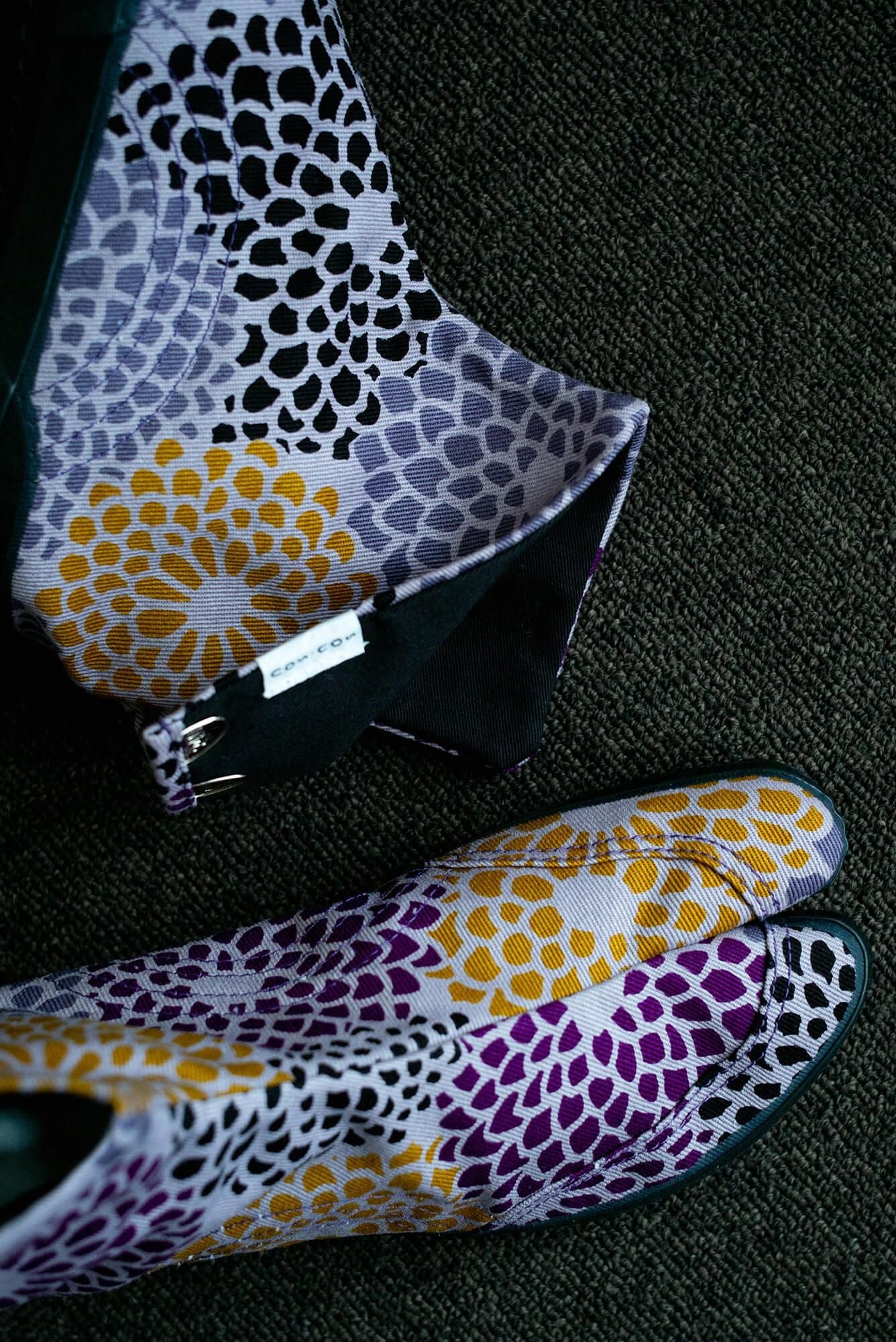 Festival Split Toe Tabi Shoes / Chrysanthemum Purple