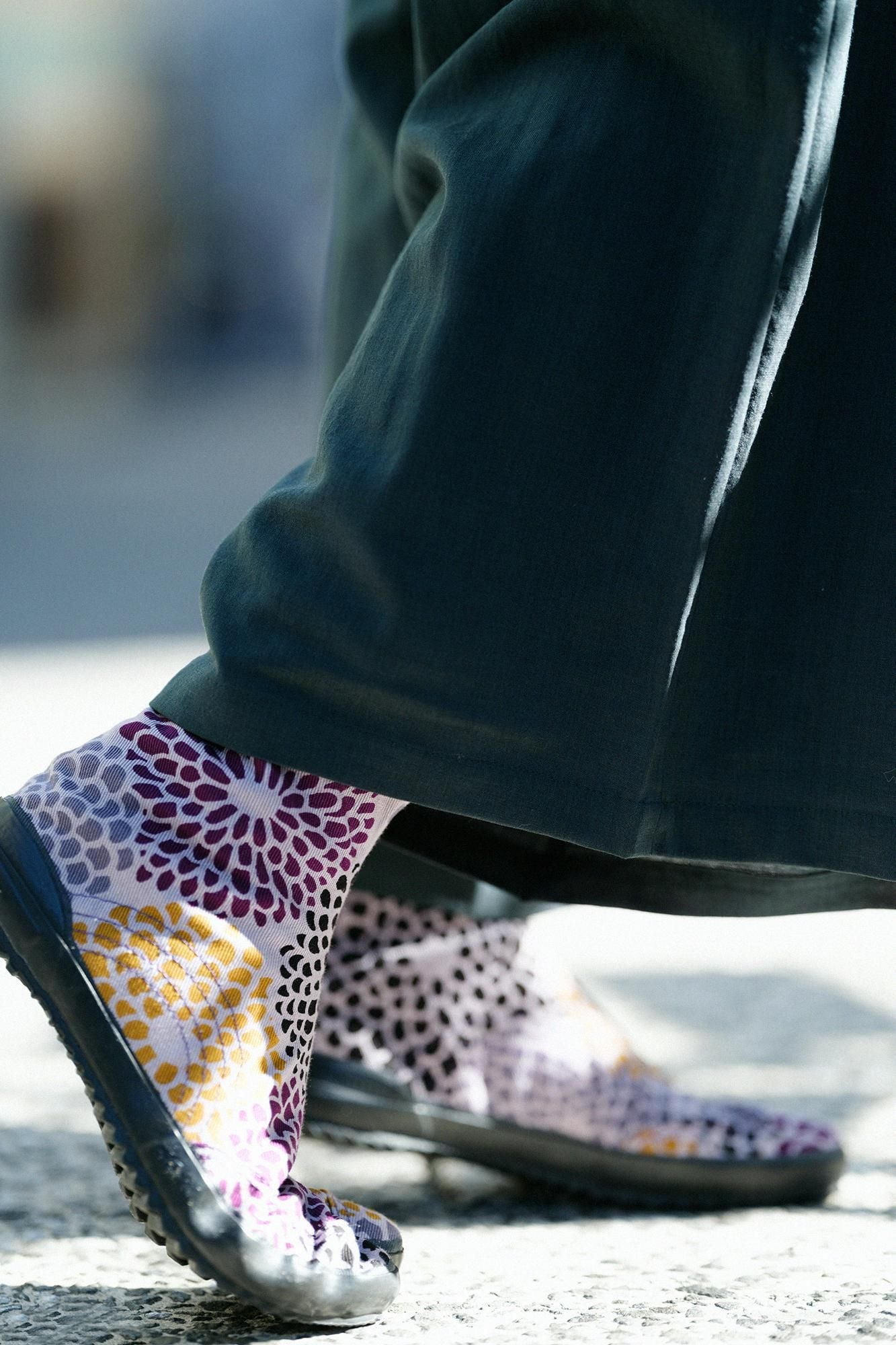 Festival Split Toe Tabi Shoes / Chrysanthemum Purple