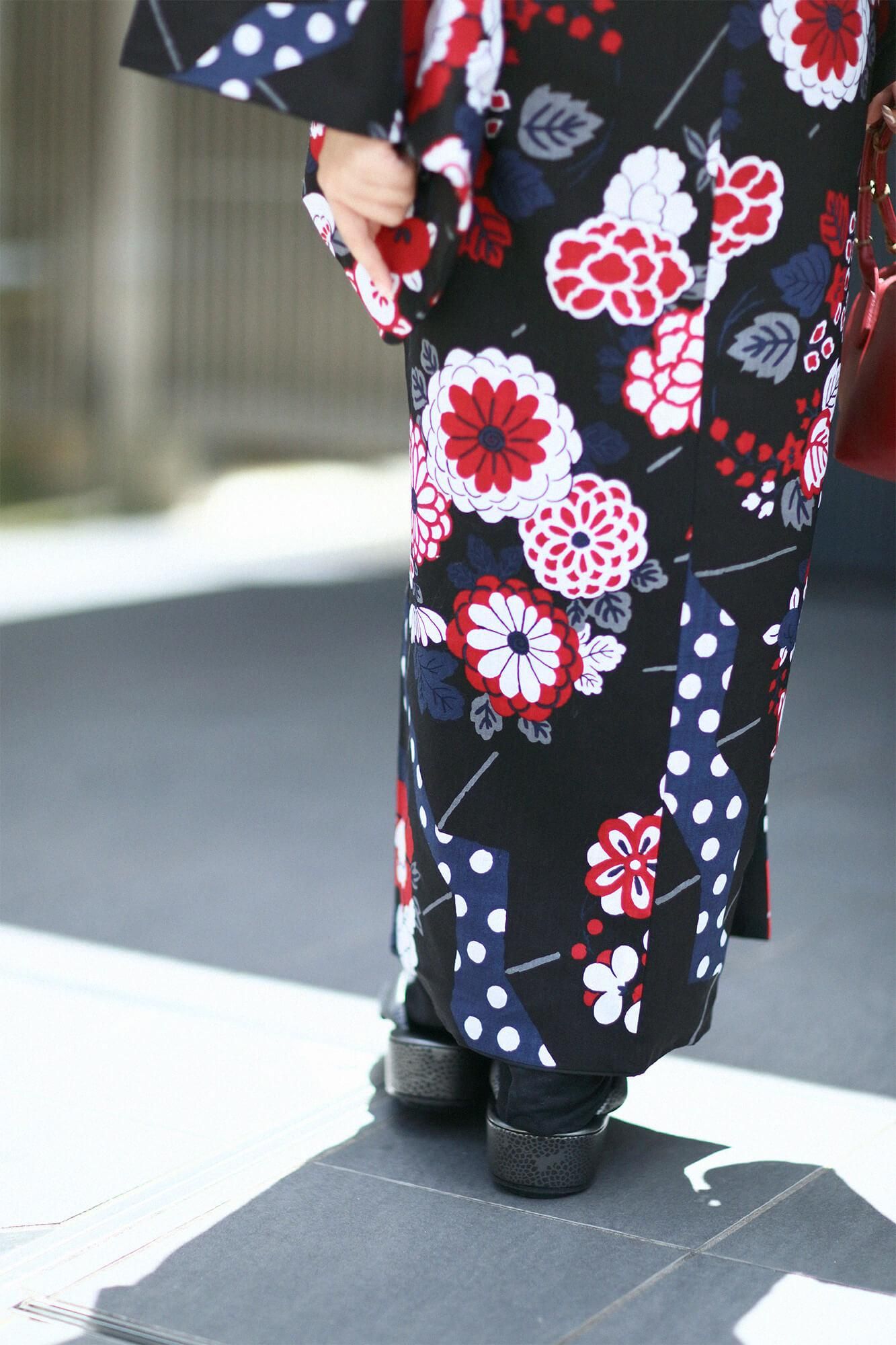 【Tailoring included】Muslin Wool Kimono（Fully Lined）/ Folding Fan【※Delivery in 7 weeks】