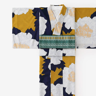 [Maßgeschneidert im Lieferumfang enthalten] Musselin-Kimono (vollständig gefüttert)/Pfingstrose [*Lieferzeit ca. 7 Wochen]