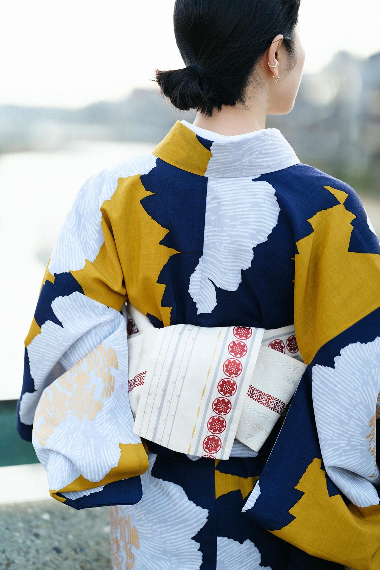 お仕立て付き】モスリン 着物（総裏仕立て）／芍薬（しゃくやく