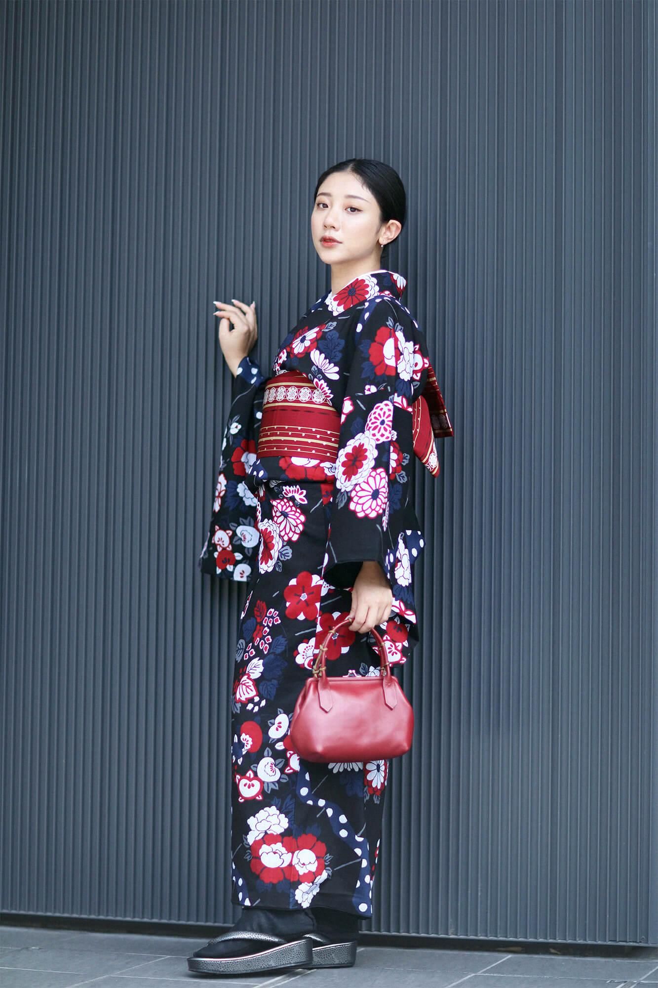 SOU・SOU 新品 西陣草履 菊づくし 黒鉛（くろなまり）M 西陣草履（にしじんぞうり）／菊づくし 黒鉛（くろなまり）