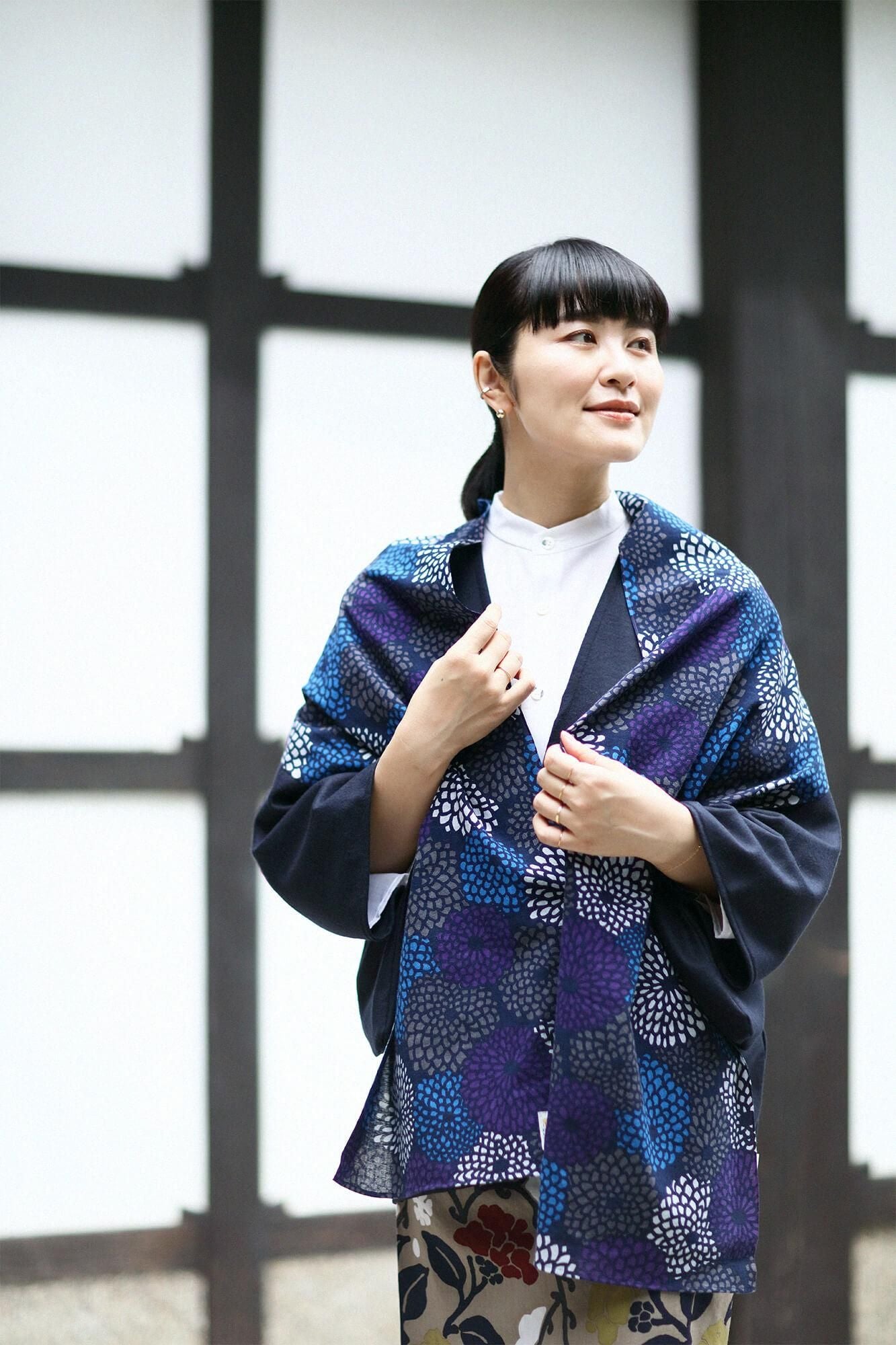 伊勢木棉圍巾／全菊 夜來