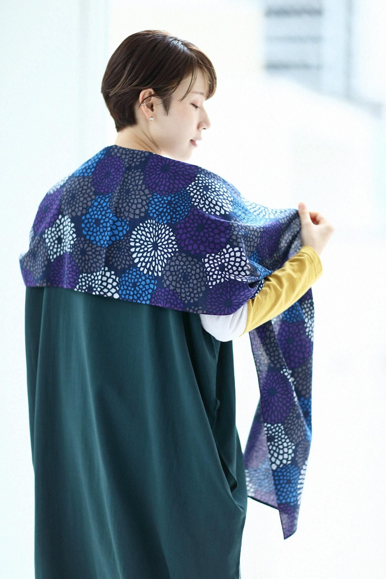 伊勢木棉圍巾／全菊 夜來