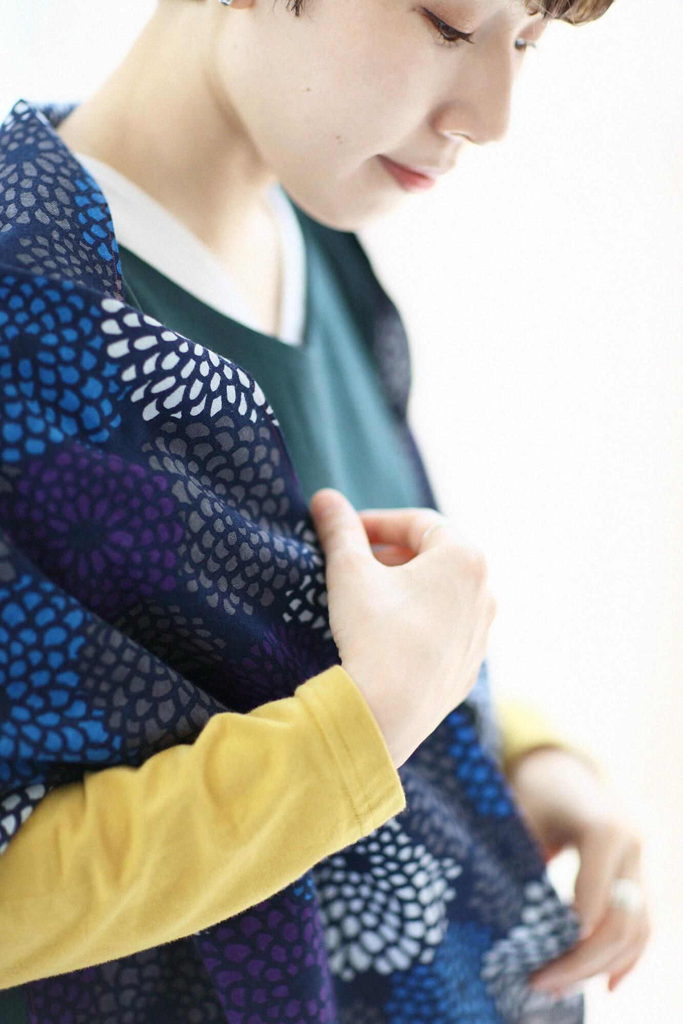 伊勢木棉圍巾／全菊 夜來