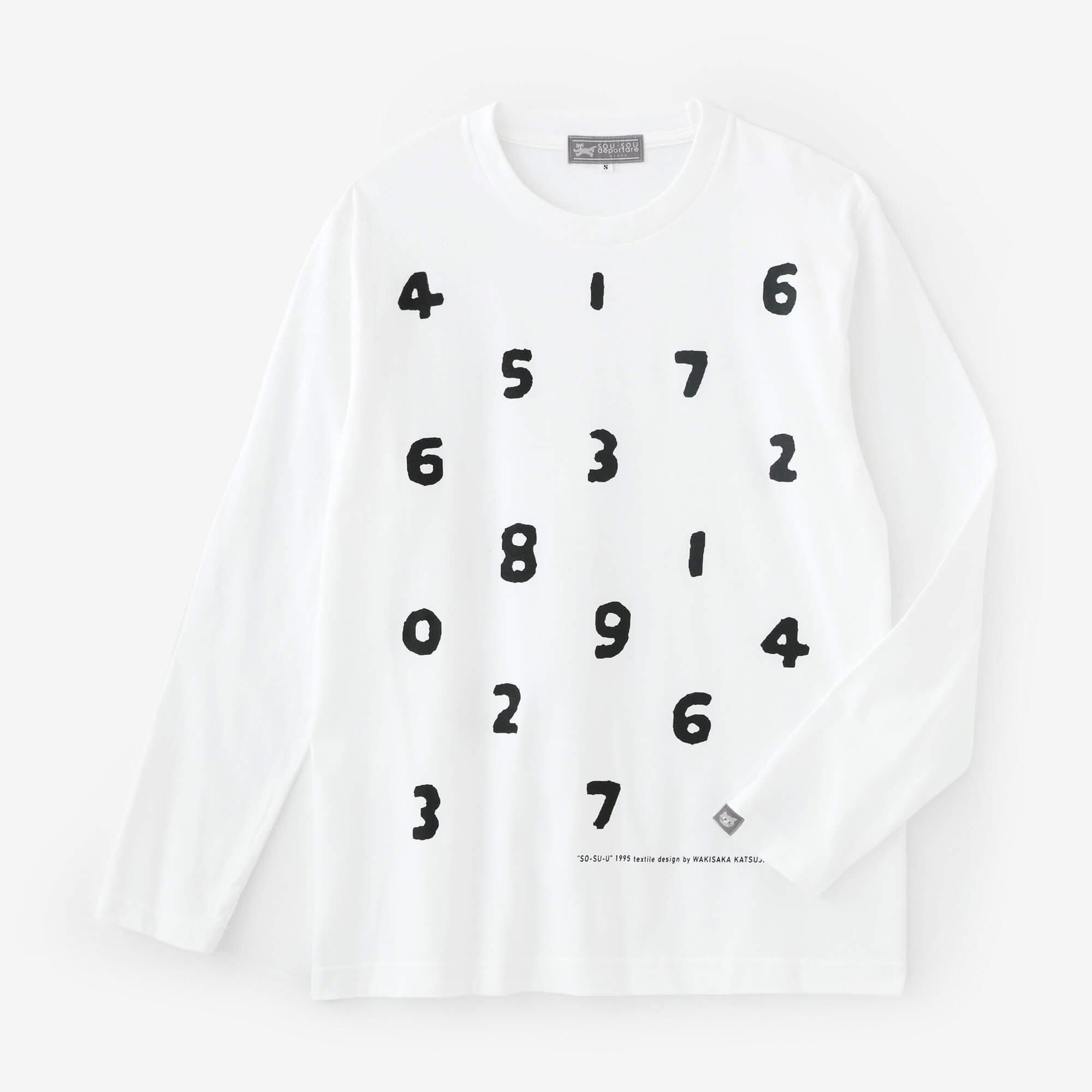 [온라인 전용]SO-SU-U 긴 슬리브 티셔츠 2 [5.6]/흰색