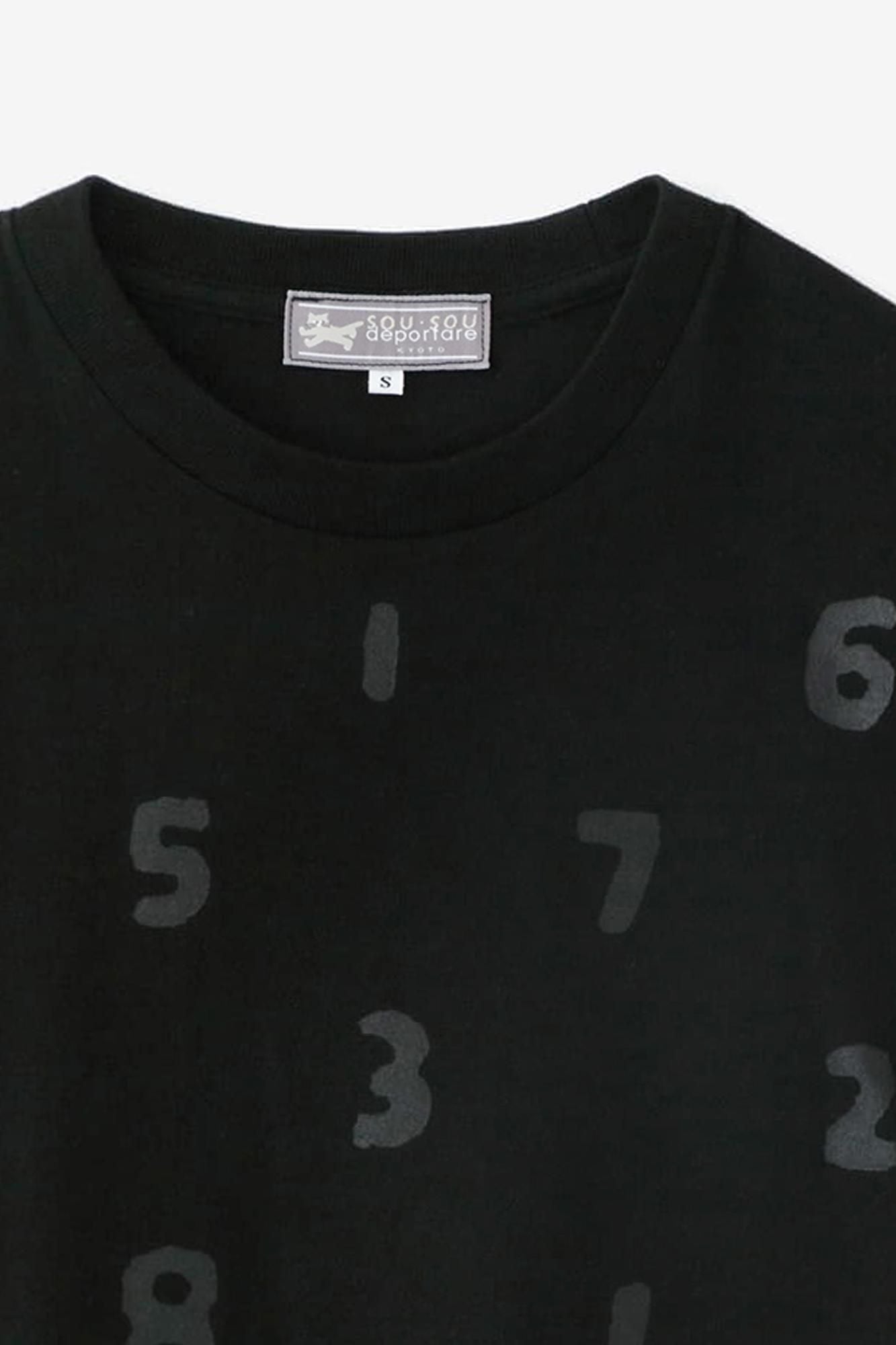 SO-SU-U 긴 슬리브 티셔츠 2 [5.6]/Black X Black