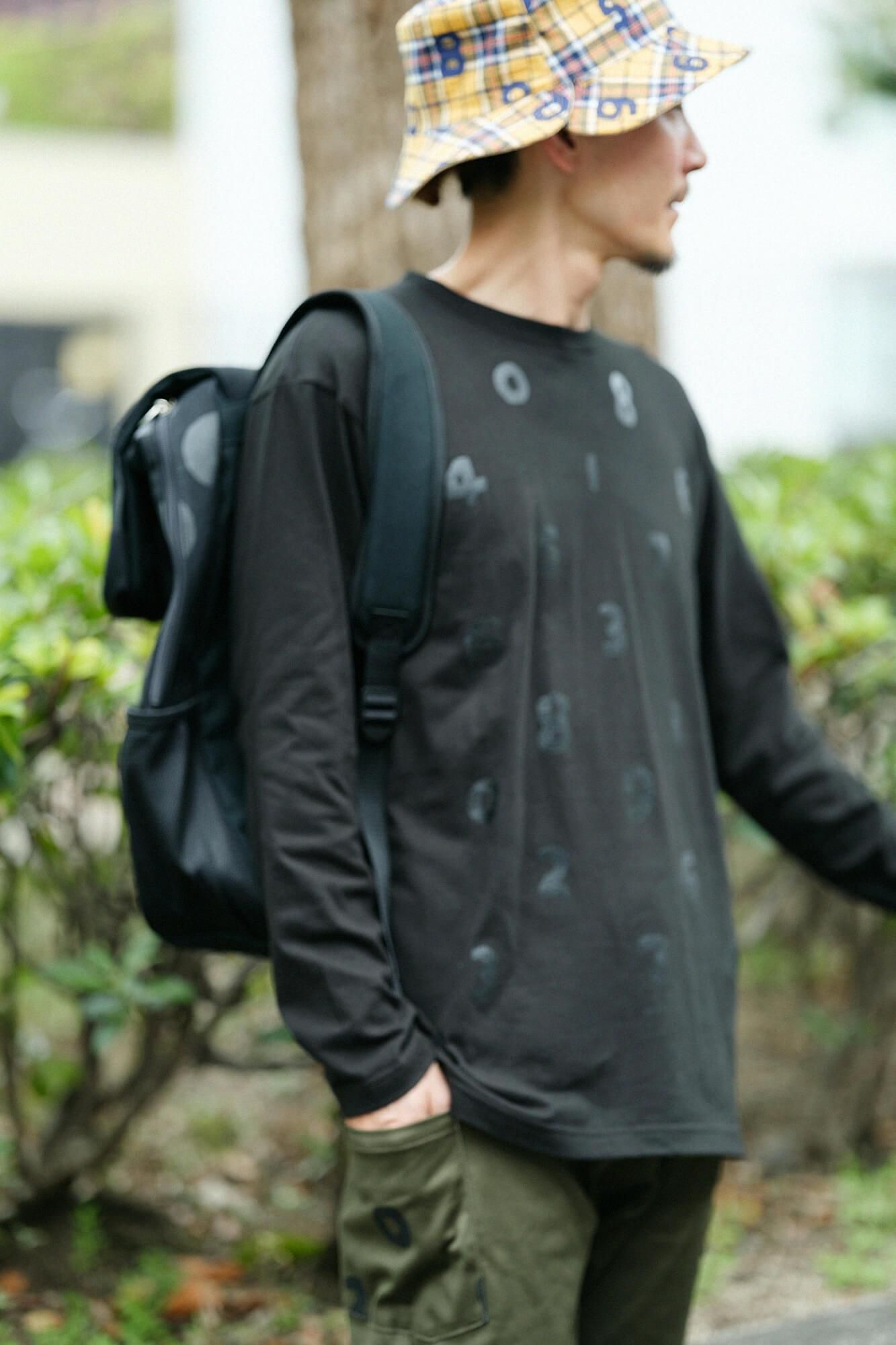 SO-SU-U 긴 슬리브 티셔츠 2 [5.6]/Black X Black