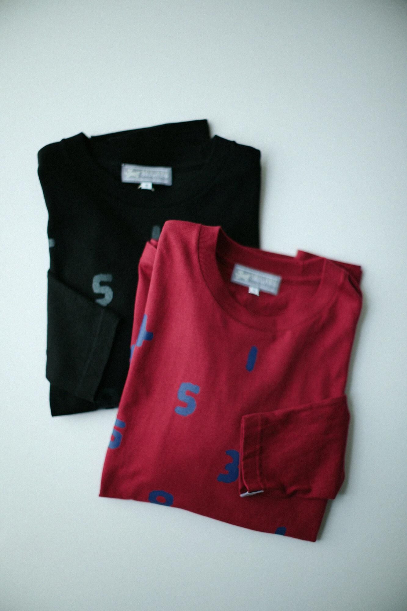 SO-SU-U 긴 슬리브 티셔츠 2 [5.6]/Black X Black