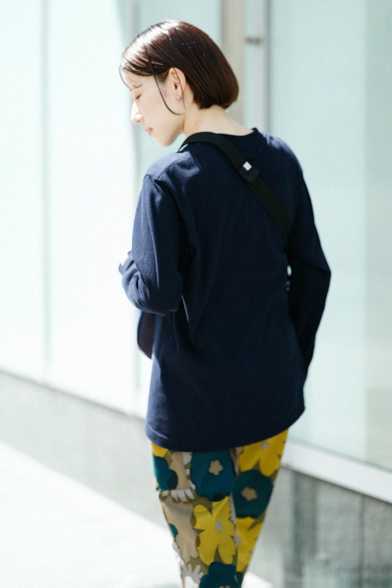 SO-SU-U 긴 슬리브 티셔츠 2 [5.6]/해군