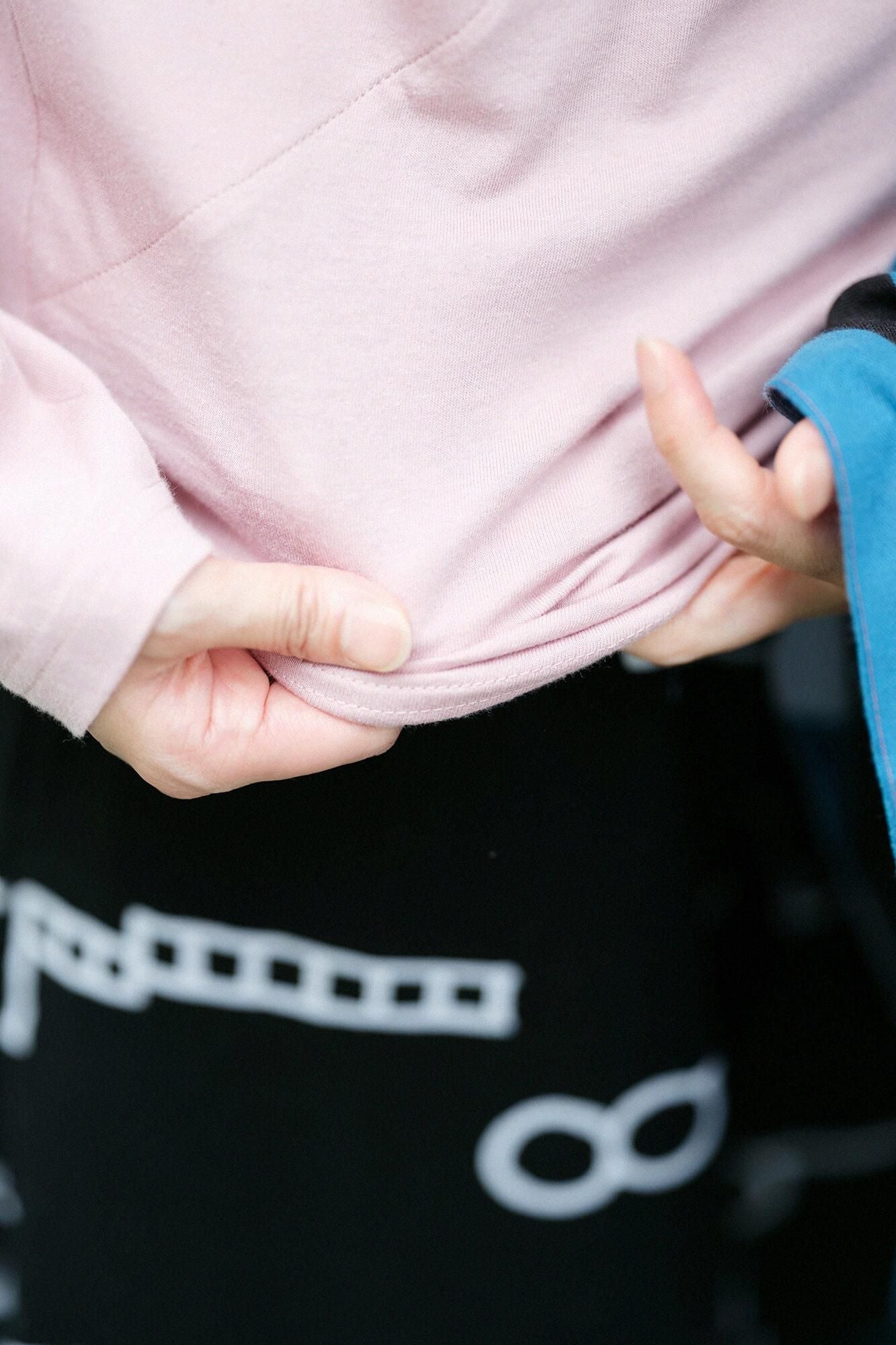 V-neck Shirt Long Sleeve / Light Pink