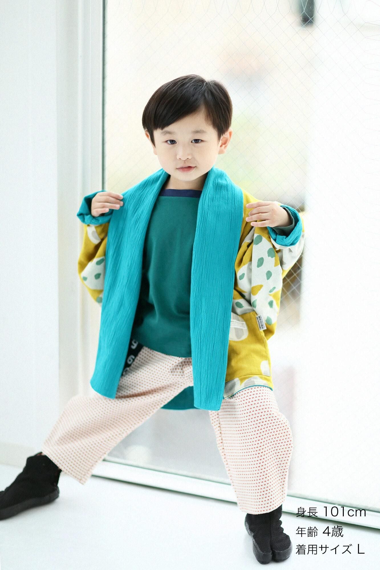 ●takashima chijimi 20/10儿童shirisode/绿色X