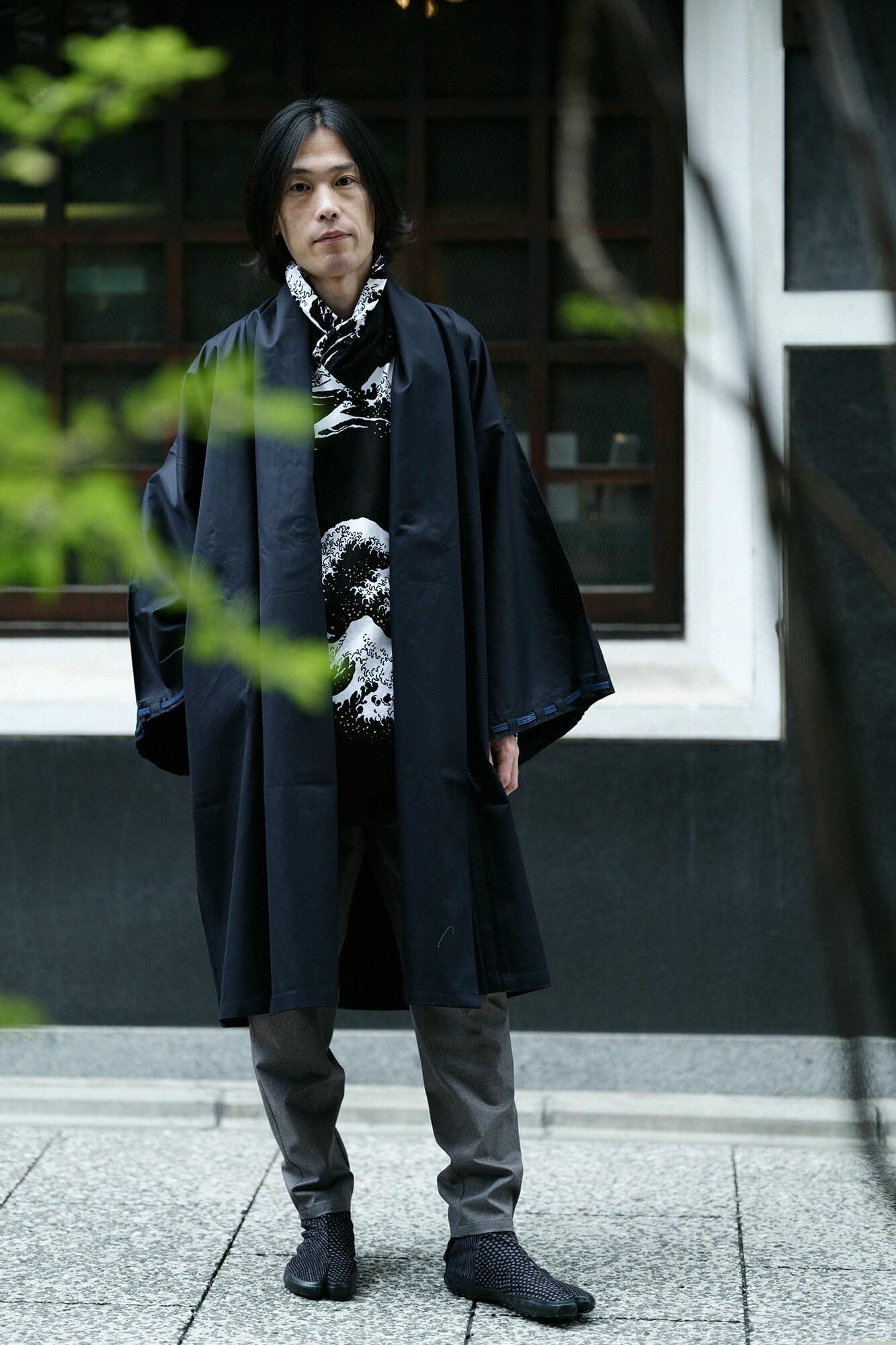 巻物 106 絣染めシルク リネンストール グレージュ | 【公式】工房織座