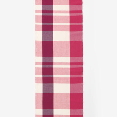 Textile  (Ise-momen cottonCotton 20/20)/Uji Bridge Lattice Peony color (Peony Pink)＜50cm＞