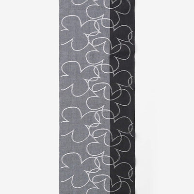 Textile sold in cuts (Kurume Kasuri) / Happiness Light Grey＜50cm＞