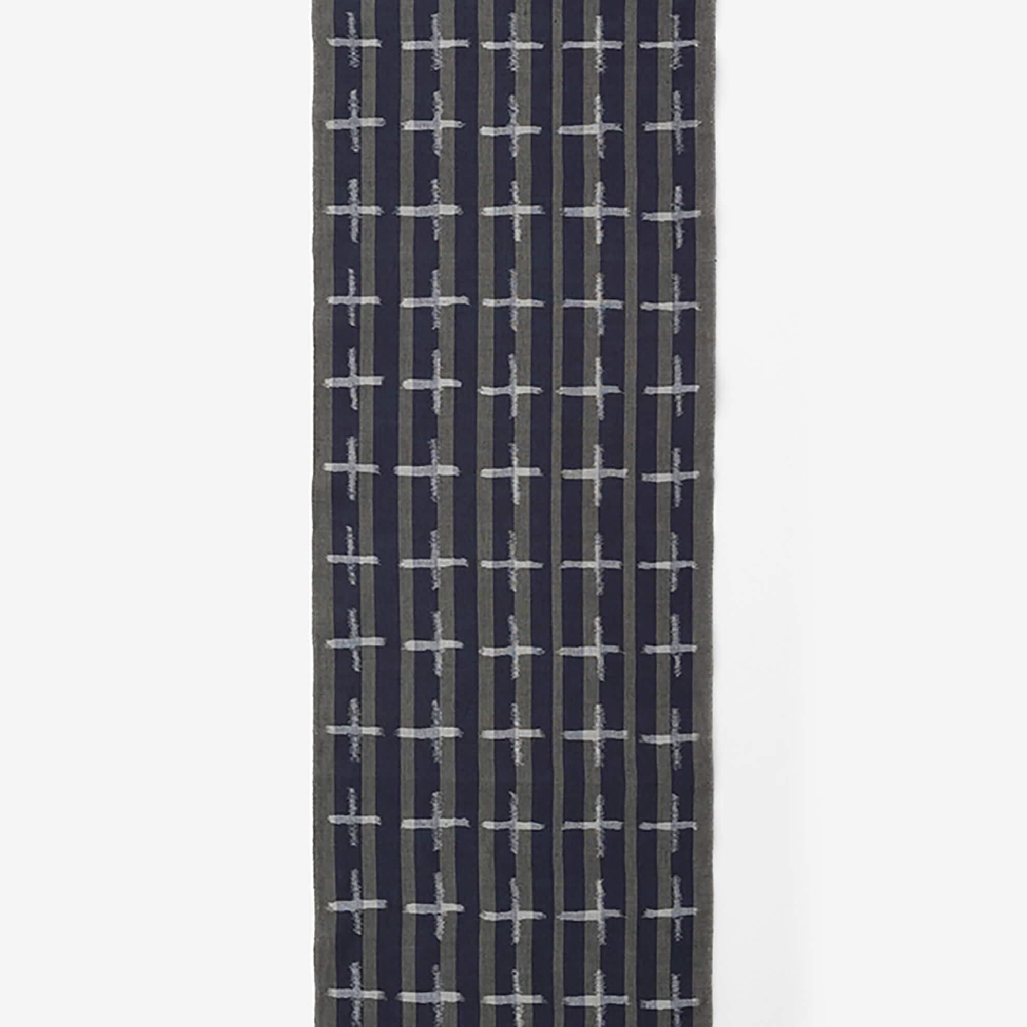 Textile sold in cuts (Kurume Kasuri) / Bamboo Dragonfly Ecru＜50cm＞