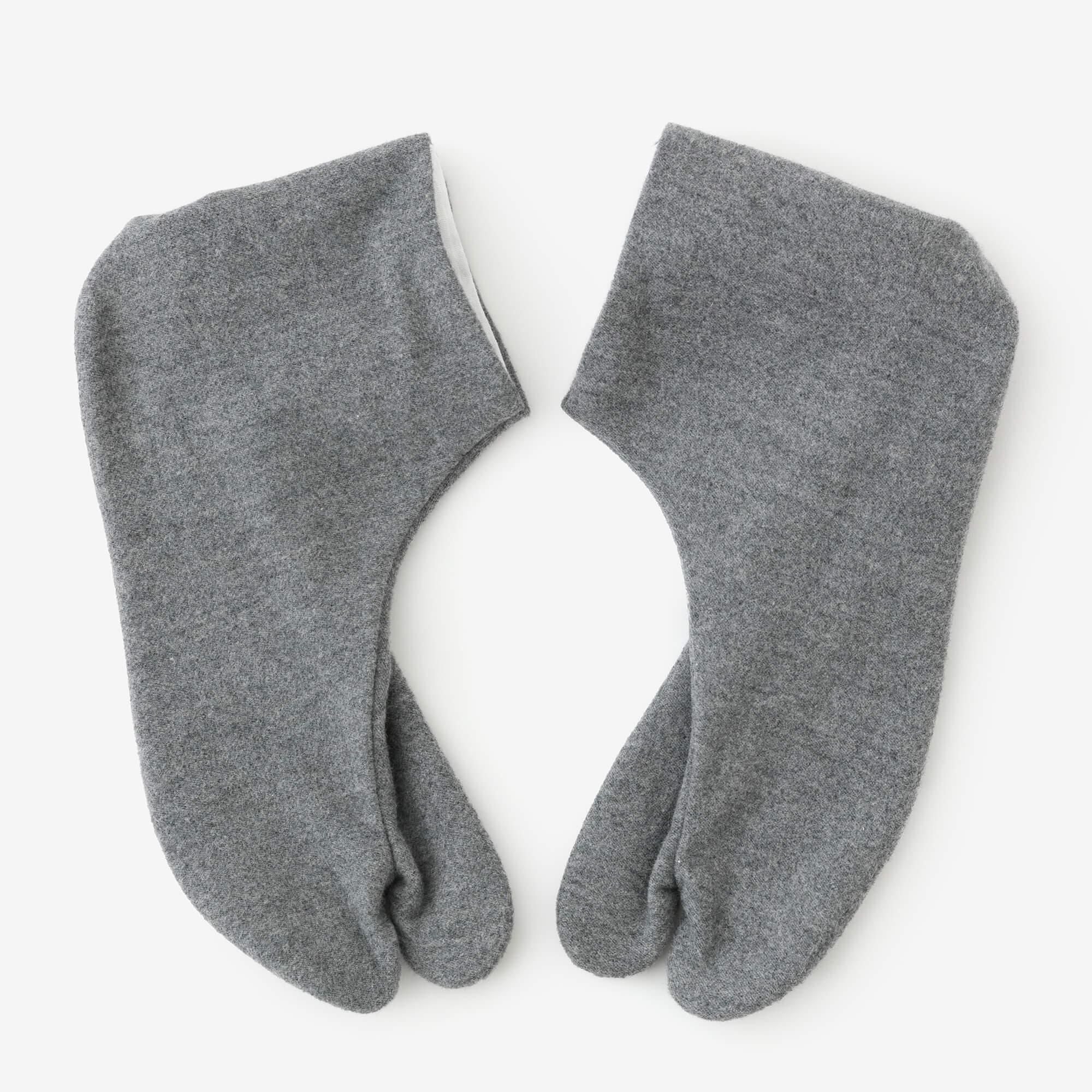 Moleskin Tabi Socks for Tatami Room／Grey