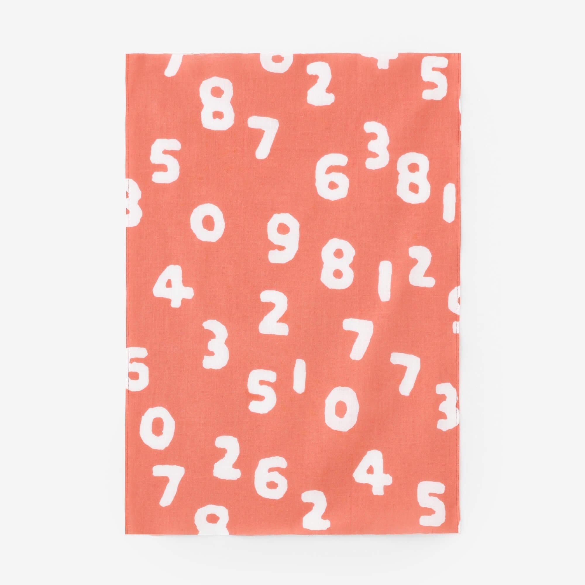 伊勢木綿 textile手ぬぐい（ひめ丈）／白つめ草（しろつめくさ）