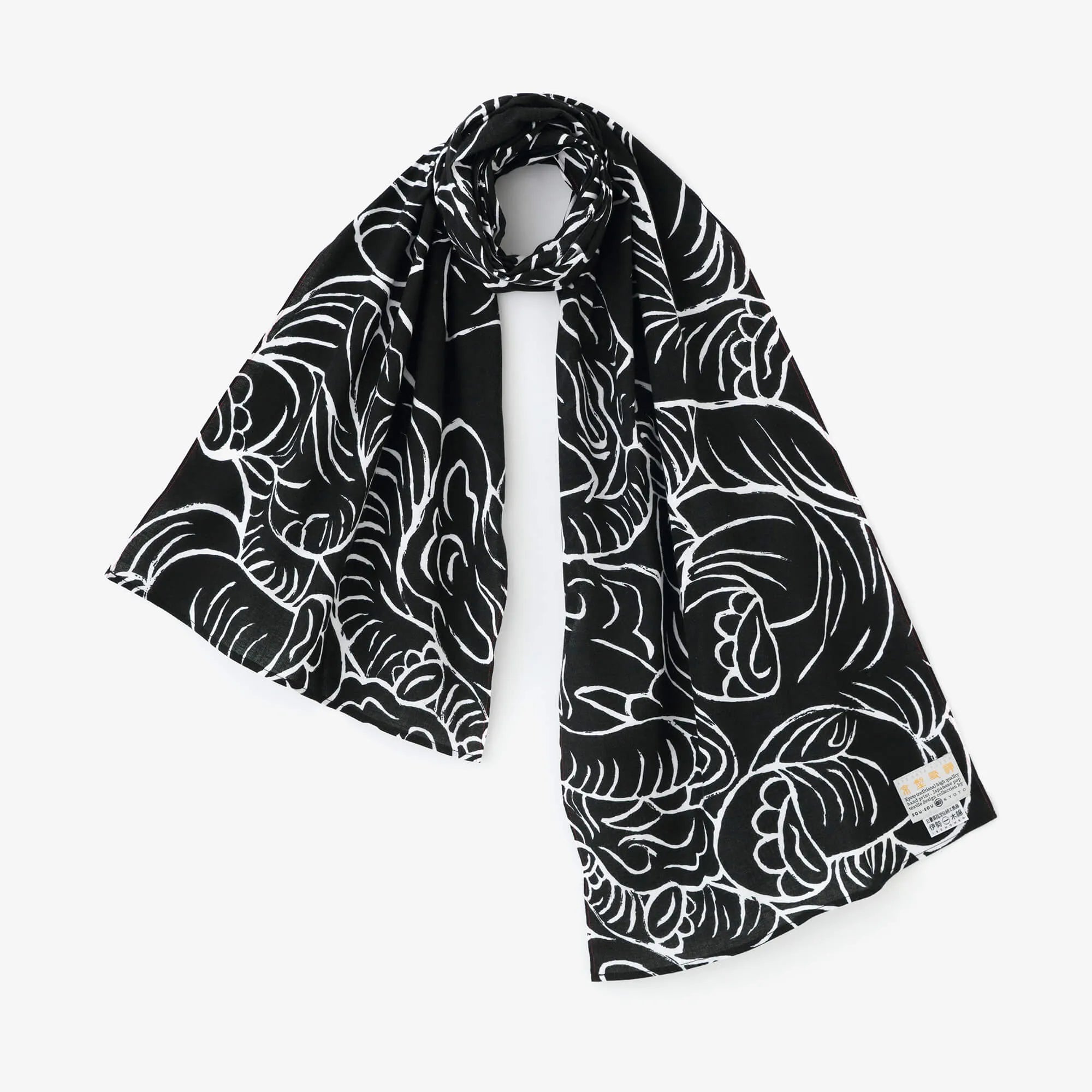 Isemomen Cotton Scarf / flying elephants2