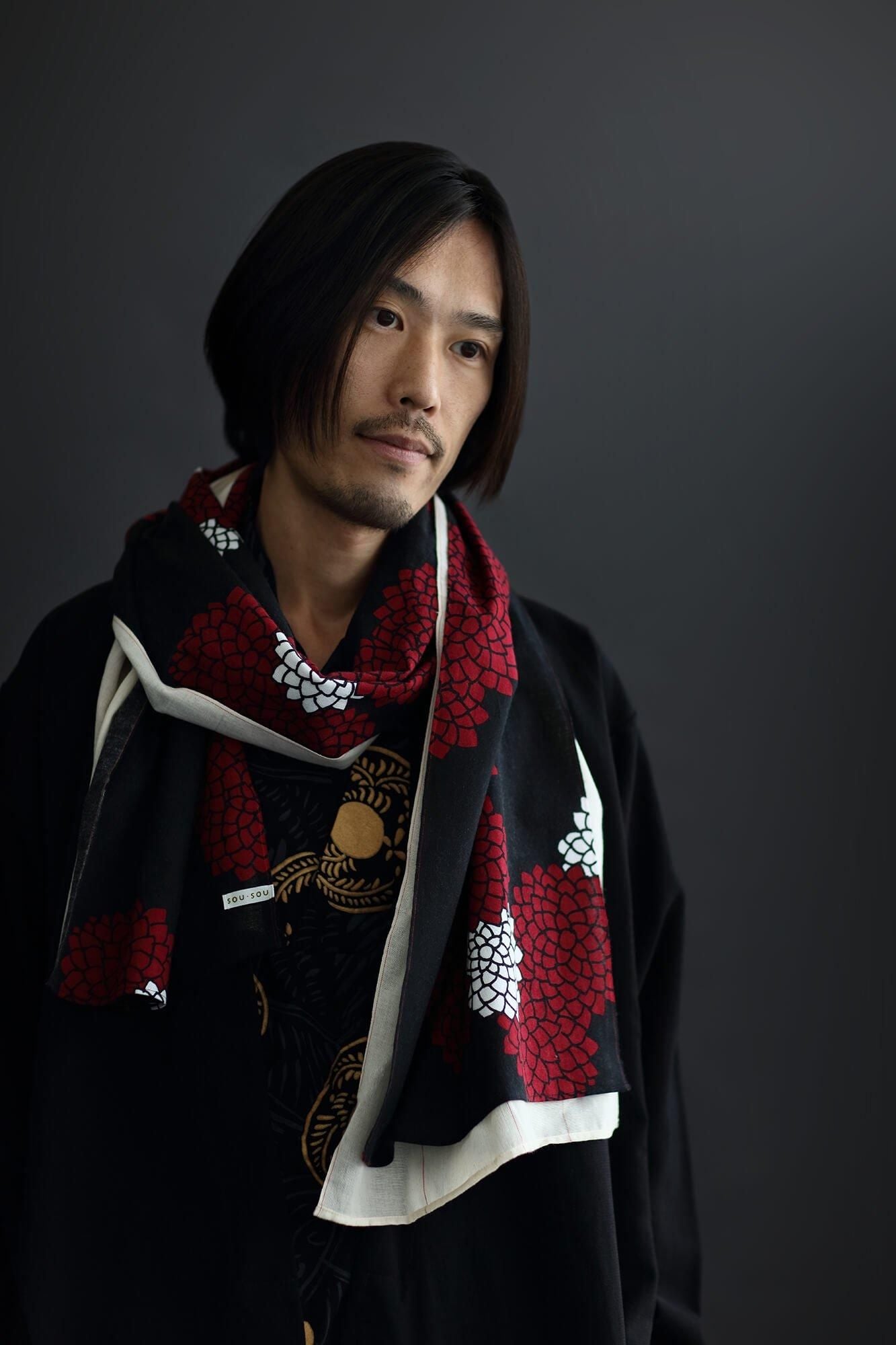 伊勢木棉圍巾/雲間菊2