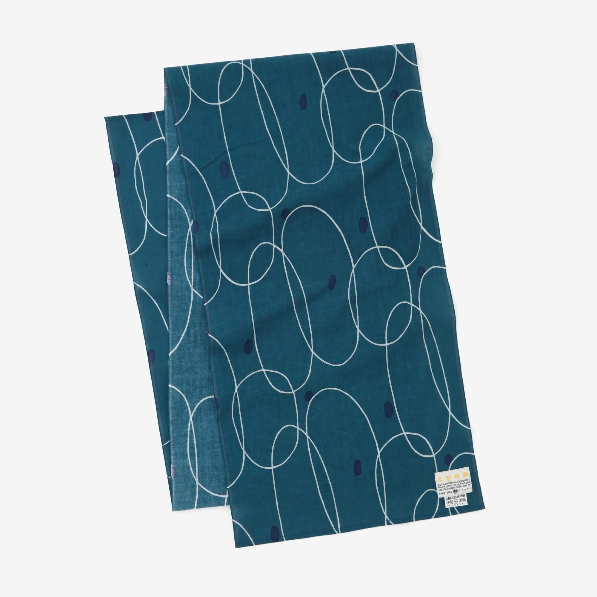 Isemomen Cotton Scarf /Rubber Rubber Band Greyish Green 2