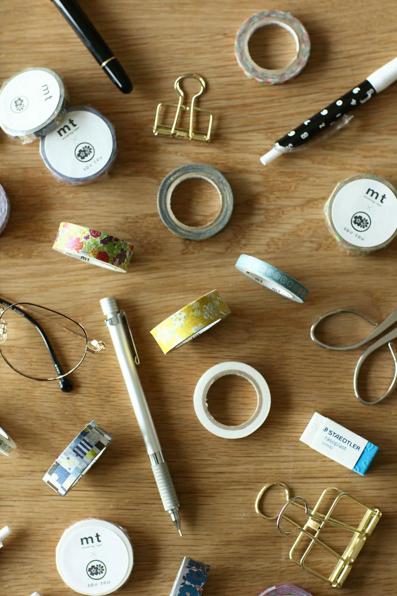 SOU・SOU×mt圖案紋樣・紙膠帶／綻放[1.5cm 寬]