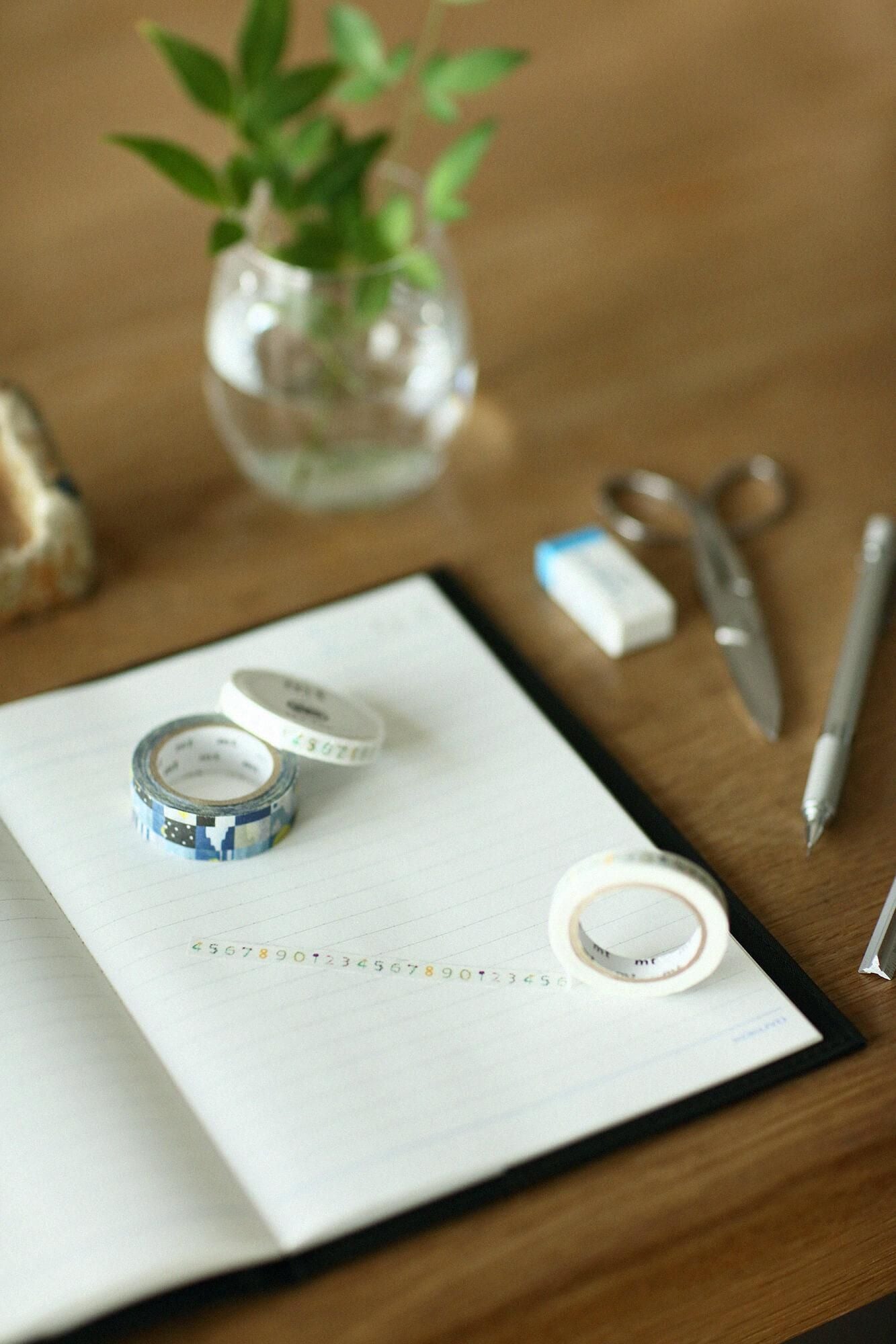 SOU・SOU× MT 텍스타일·주인꽃숫자[0.7cm 너비]